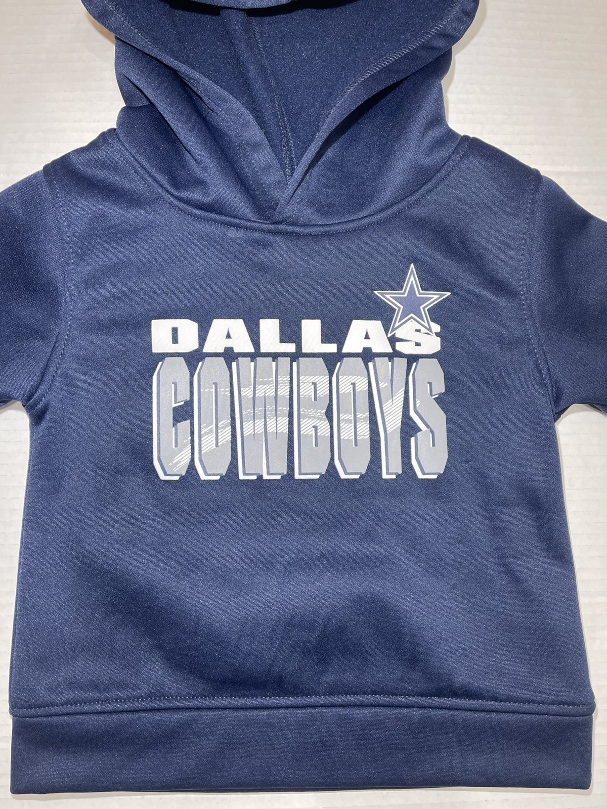 NFL Dallas Cowboys Toddler Boys Fleece Hooded Sweatshirt in Navy 2T