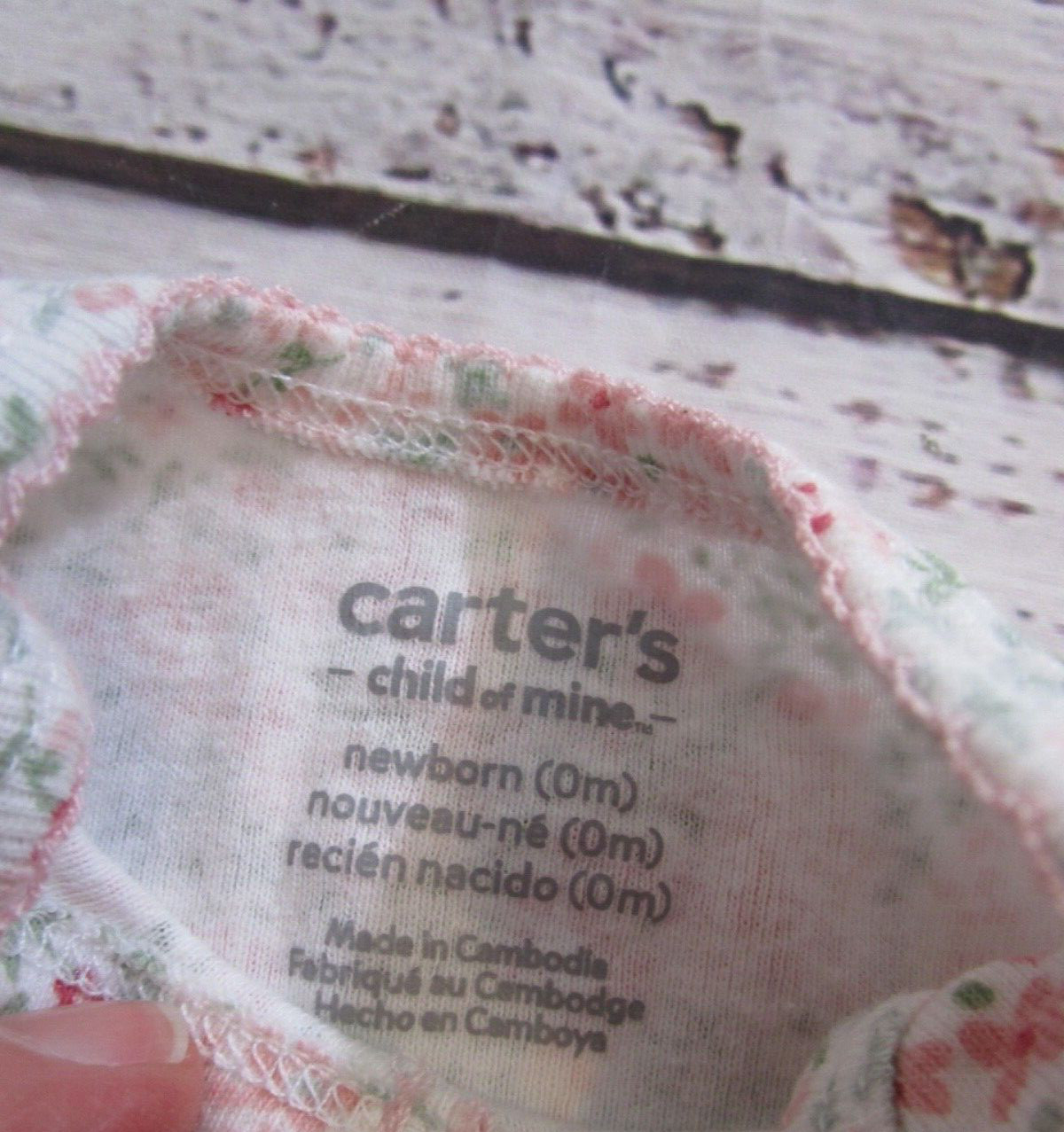 Lot Of 6 Child Of Mine By Carter’s Baby Sleepers One Pieces Size Newborn To 9M