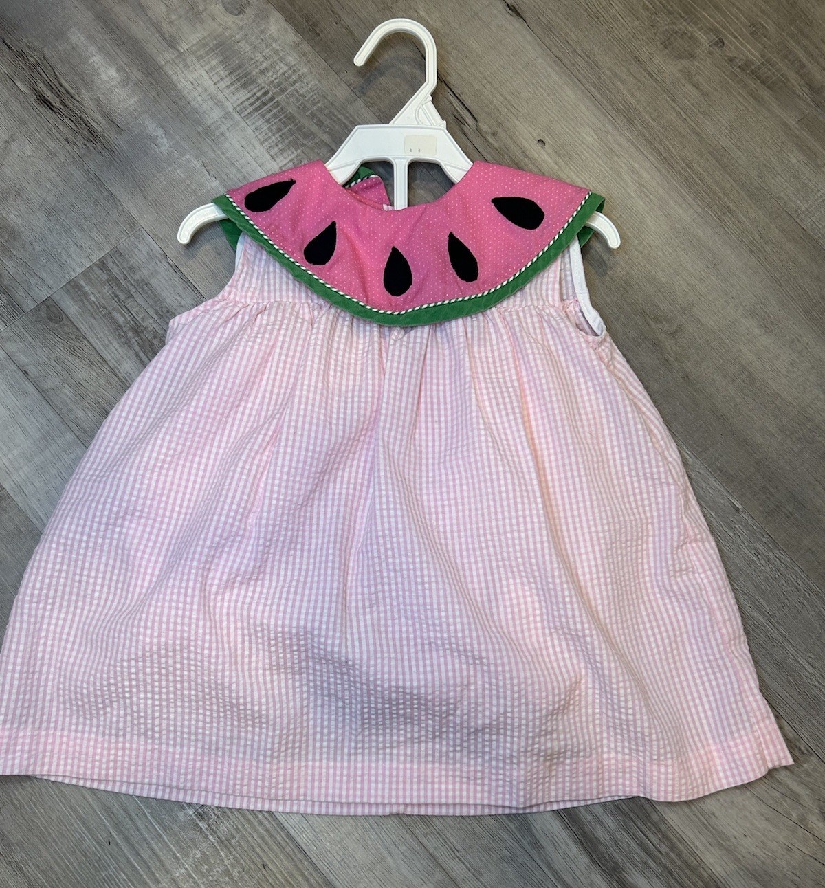 Vintage Samara Seersucker 2 Pc Watermelon Outfit With Matching Bloomers 3T