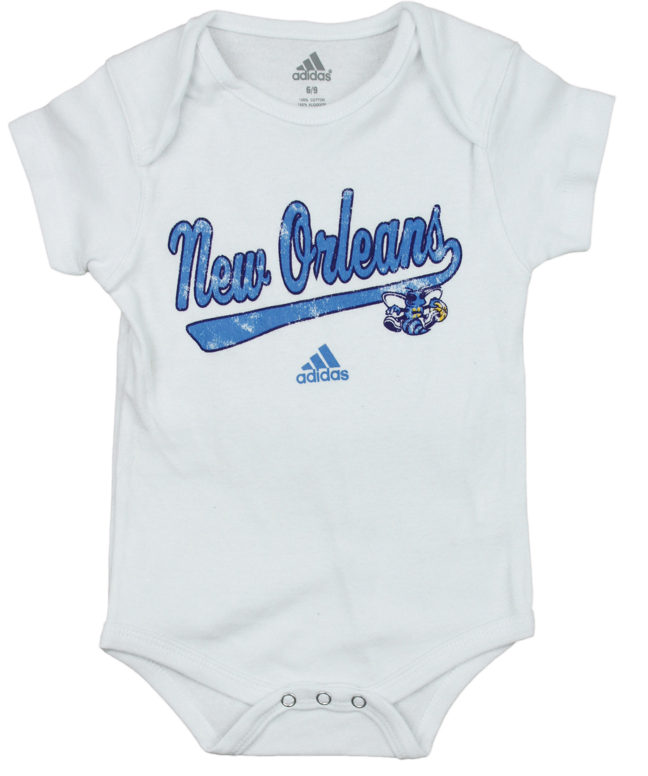 Adidas NBA Basketball Infants New Orleans Hornets 3 Pack Bodysuit Creeper Set