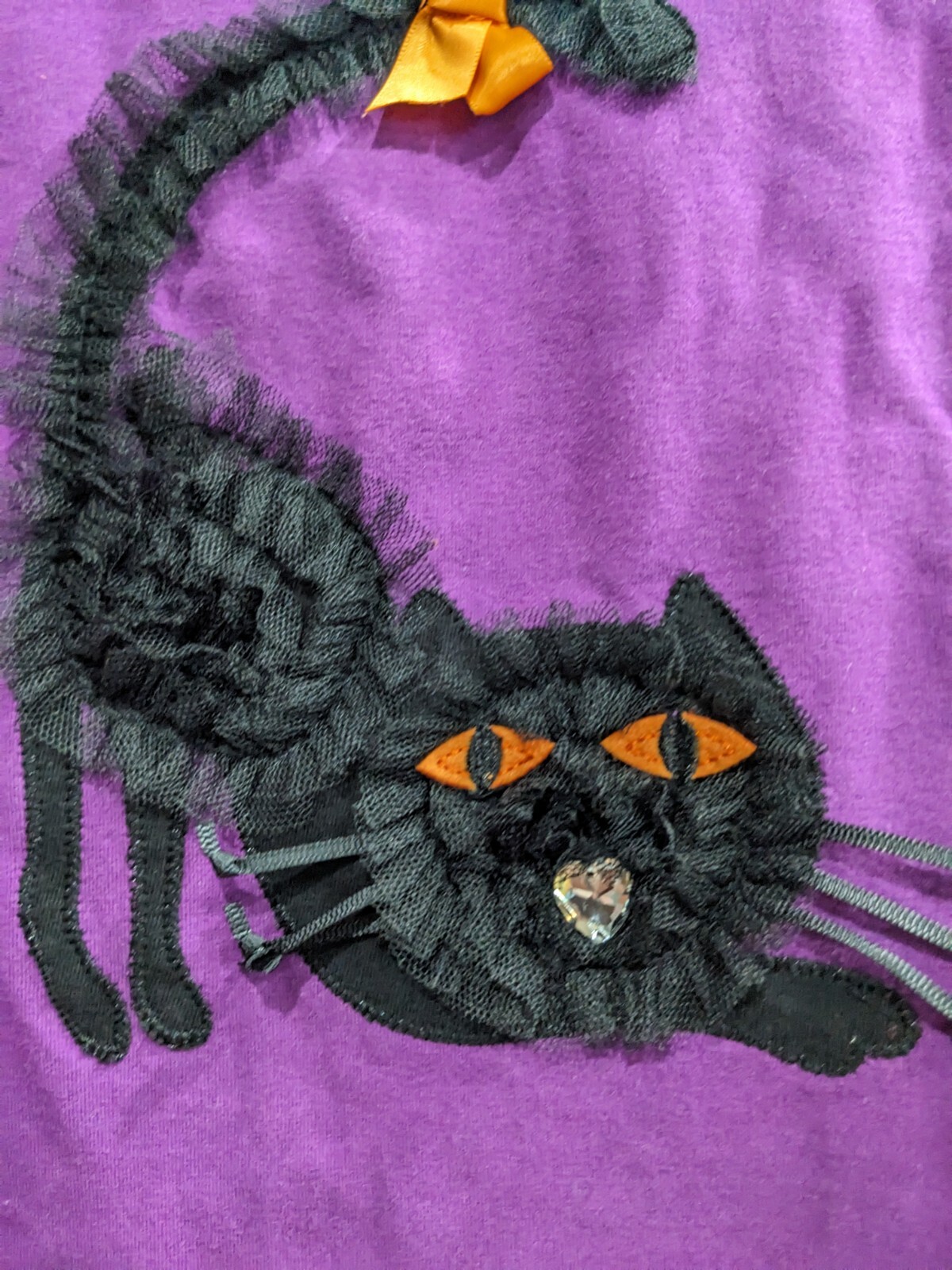 Bonnie Jean baby Girls Halloween Cat Fall Dress Outfit Purple Set Leggings