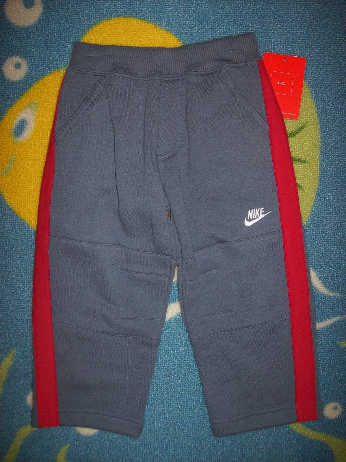 Nike Outfit Jogger Running 2pc Set Boys 2Toddler Gray Red Swoosh New