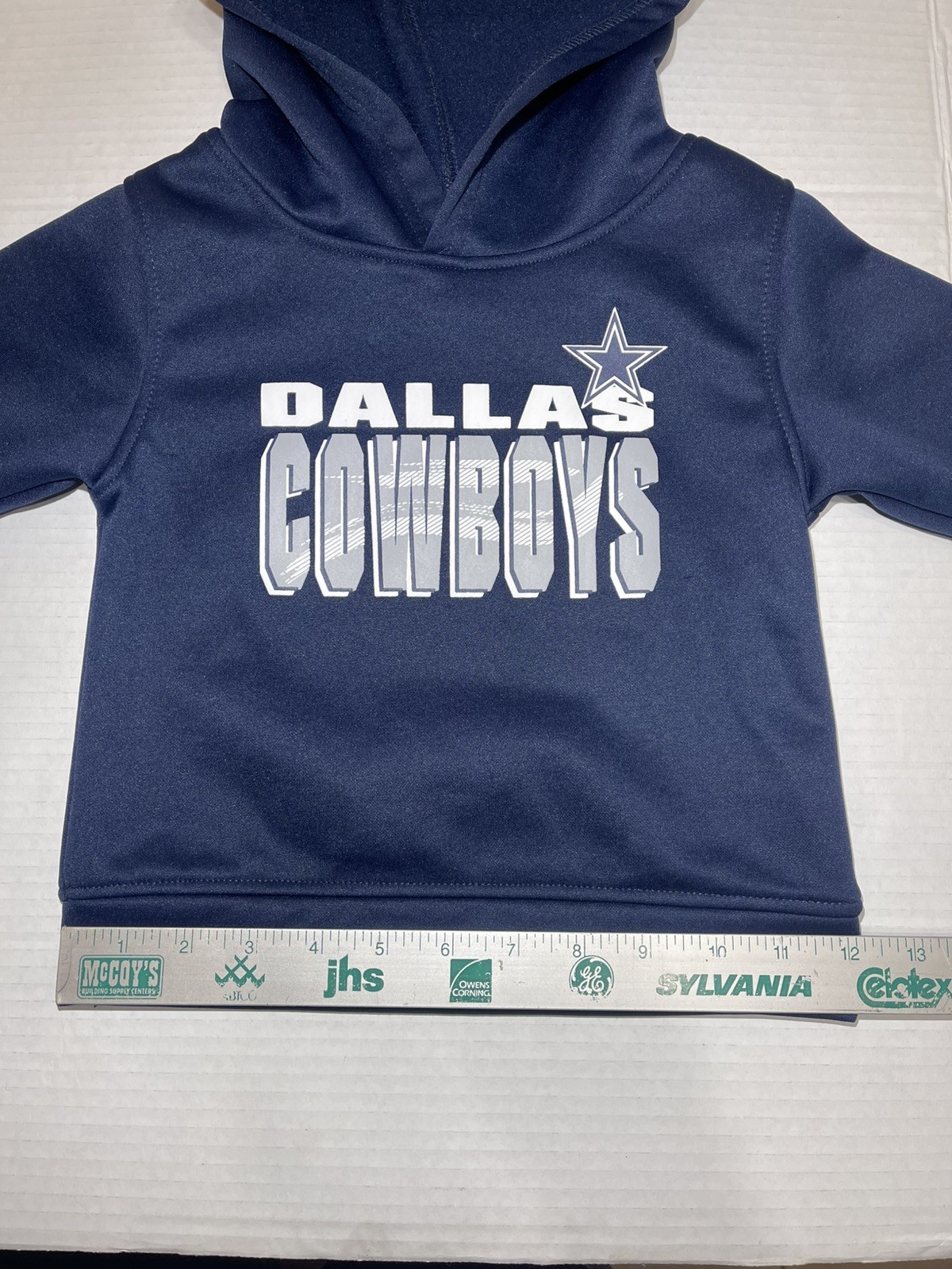 NFL Dallas Cowboys Toddler Boys Fleece Hooded Sweatshirt in Navy 2T