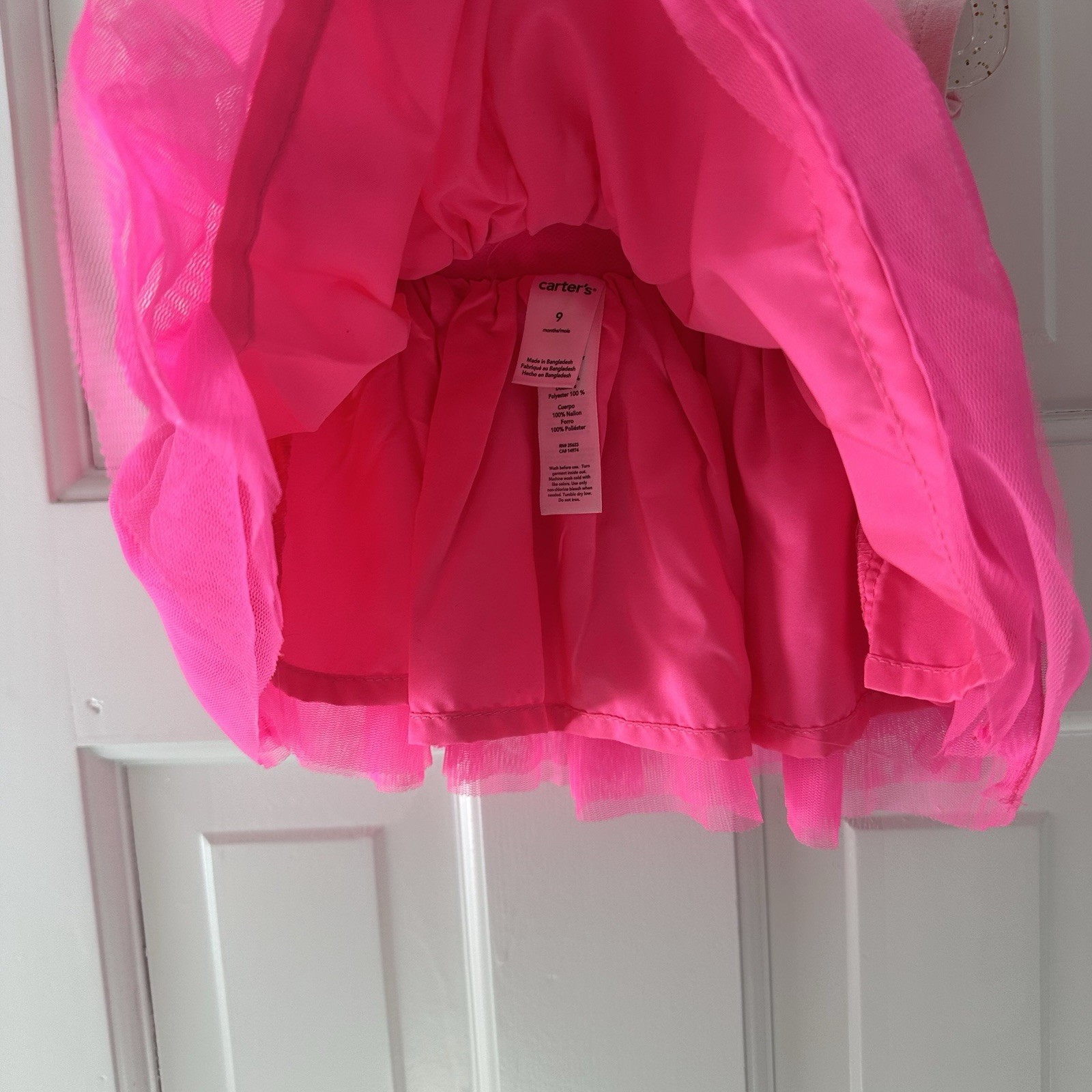 Place Pink Graphic Tee and Carters Tutu Set Sz 6-9M
