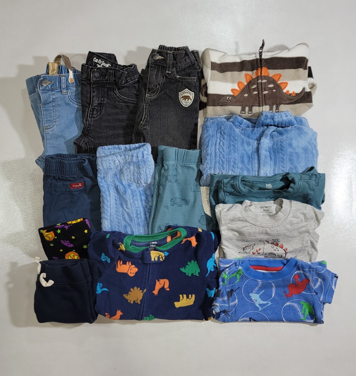 18M Baby Boy’s 14pc Bundle Variety Of Clothing Pants,One-Piece,Sweaters,etc.
