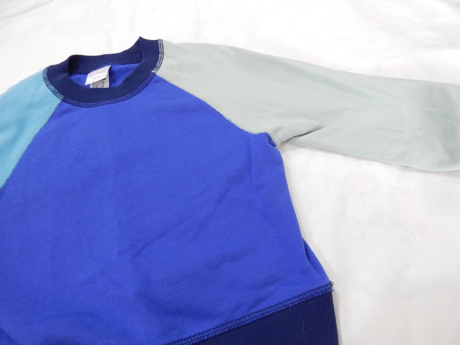 Hanna Andersson Boys 90 cm 3T French Terry Color block Sweat suit Set Outfit BLU