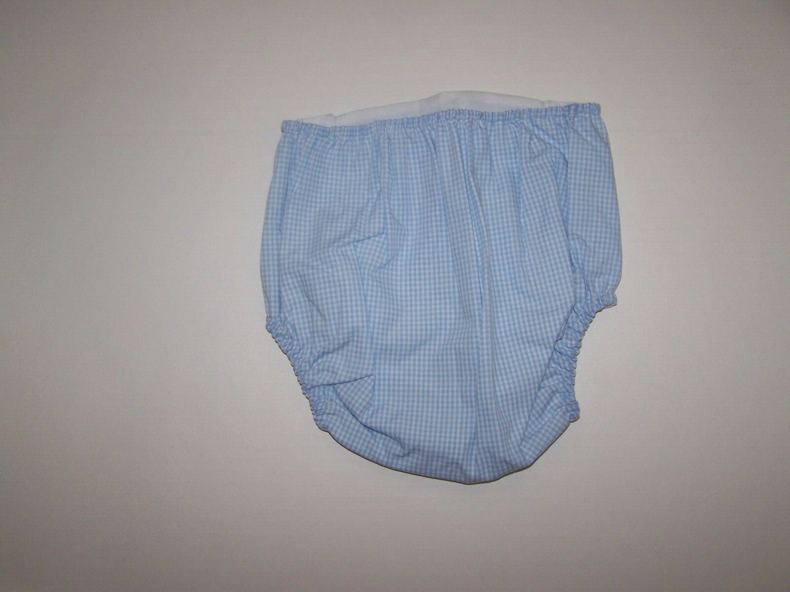 Lullaby Set Boutique Boys Bunny Diaper Set Blue/White Short Sleeve Size 12M NWT