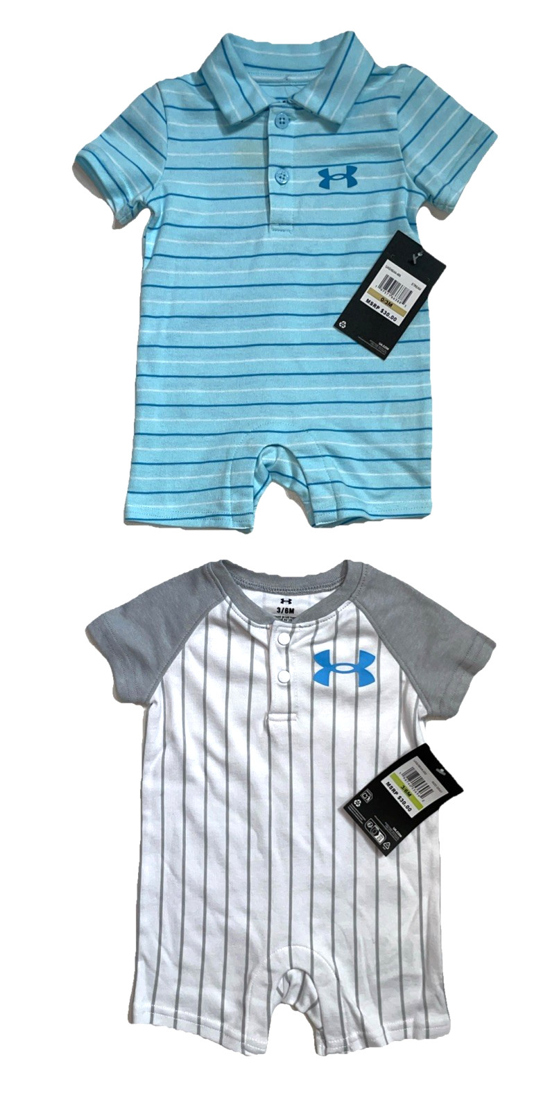 Under Armour Baby Boy Bodysuit &/or T-shirt Short Sets Sizes 3-12M NWT, $36-$52