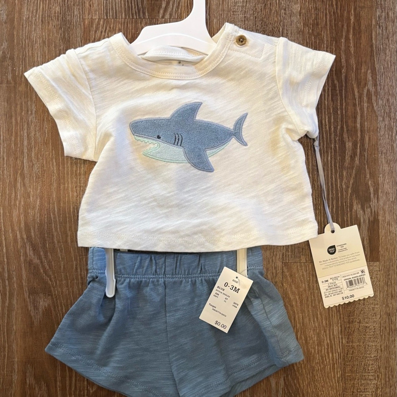 Cloud Island Cream and Blue Shark Kids Set