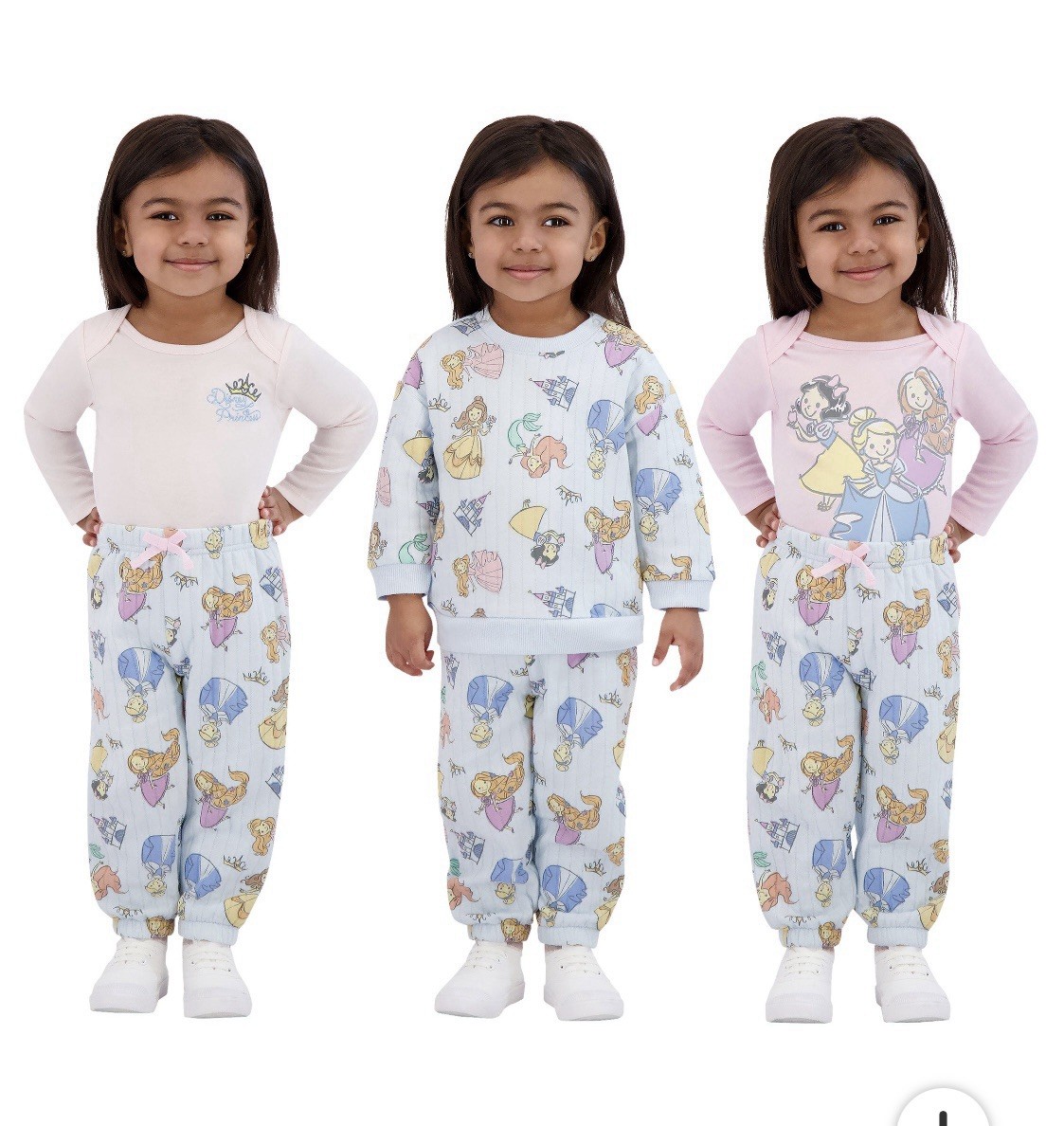 Character Princess Baby Girl 4-piece Ribbed Set 3 Months