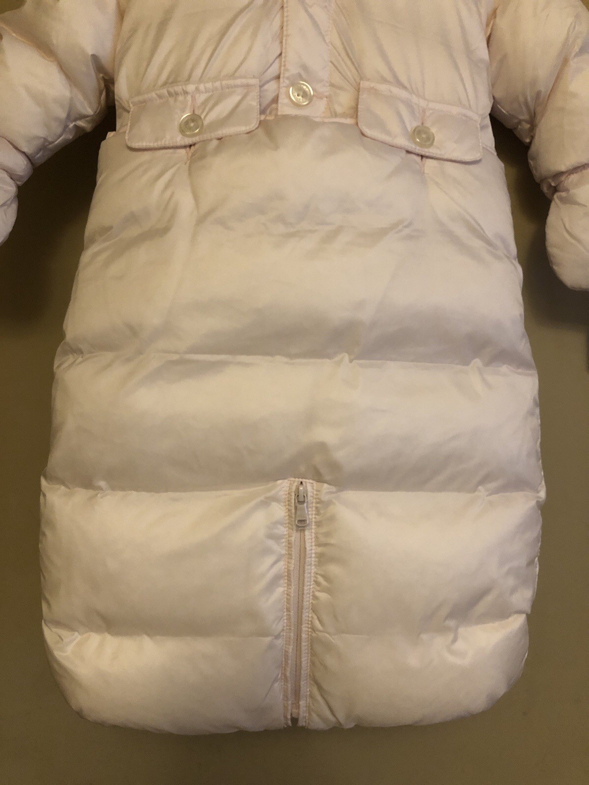 Ralph Lauren 2PC Pink Baby Girls Hooded Convertible Bunting Set Size 3M NWT