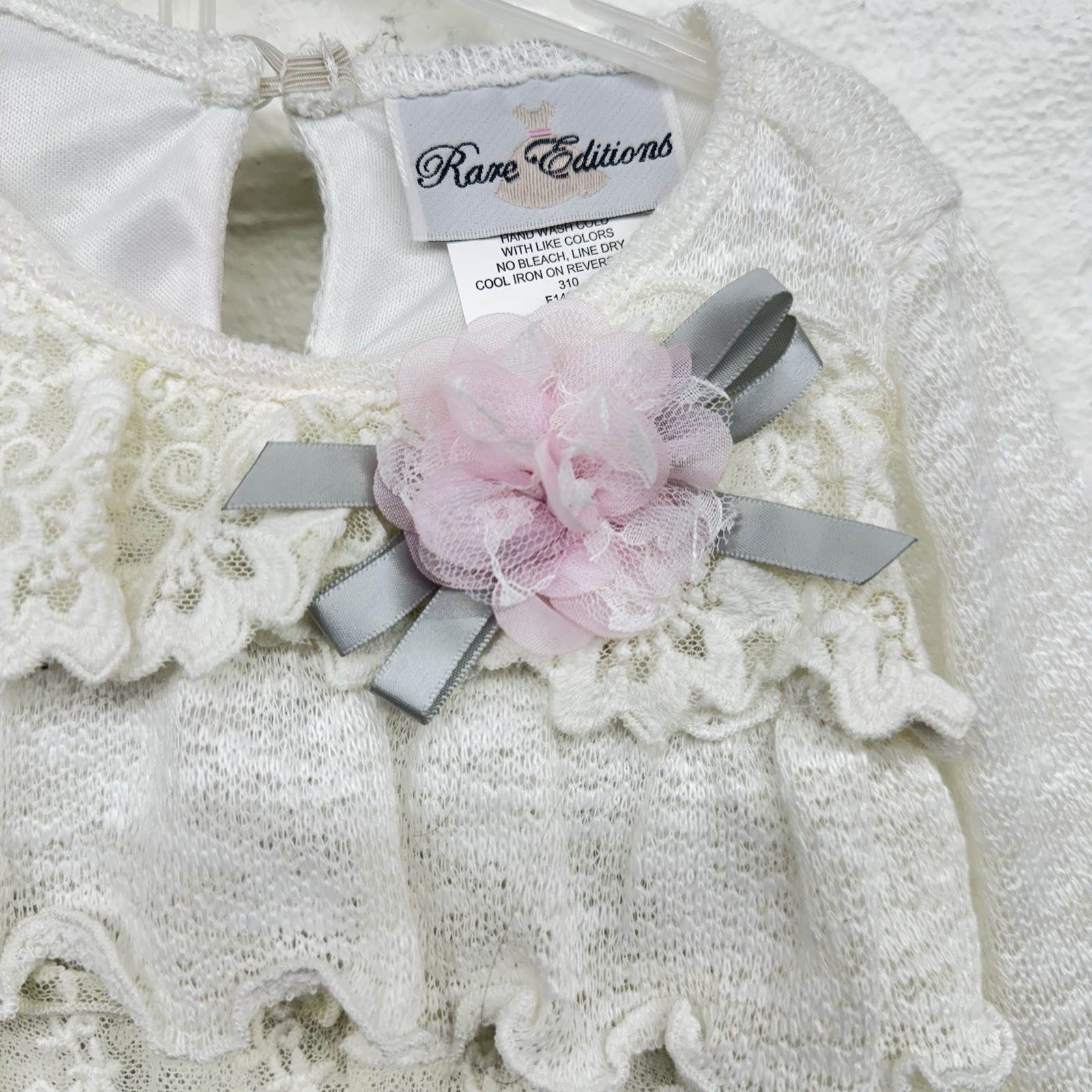 Rare Edition 24 Mo Pant Suit. Lace Flower Leggings Polka Dot
