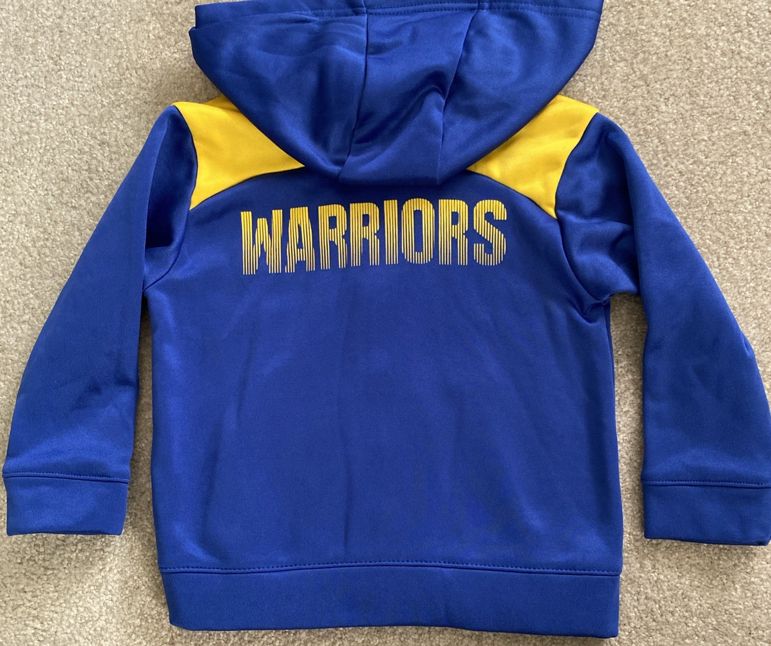 NBA Kids Golden State Warriors 2T Toddlers Full Zip Hoodie Jacket EUC