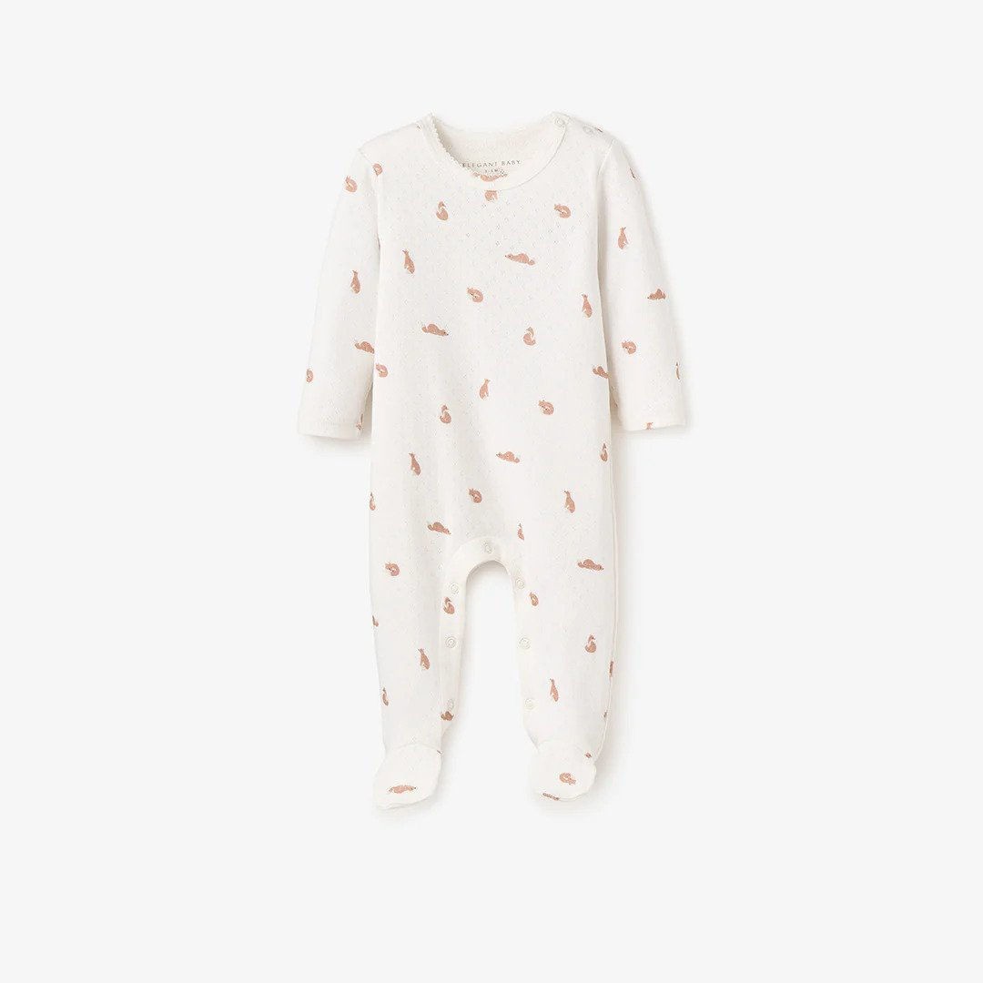 Elegant Baby – Fox Organic Cotton Jumpsuit, fits 3-6 Months – 96231