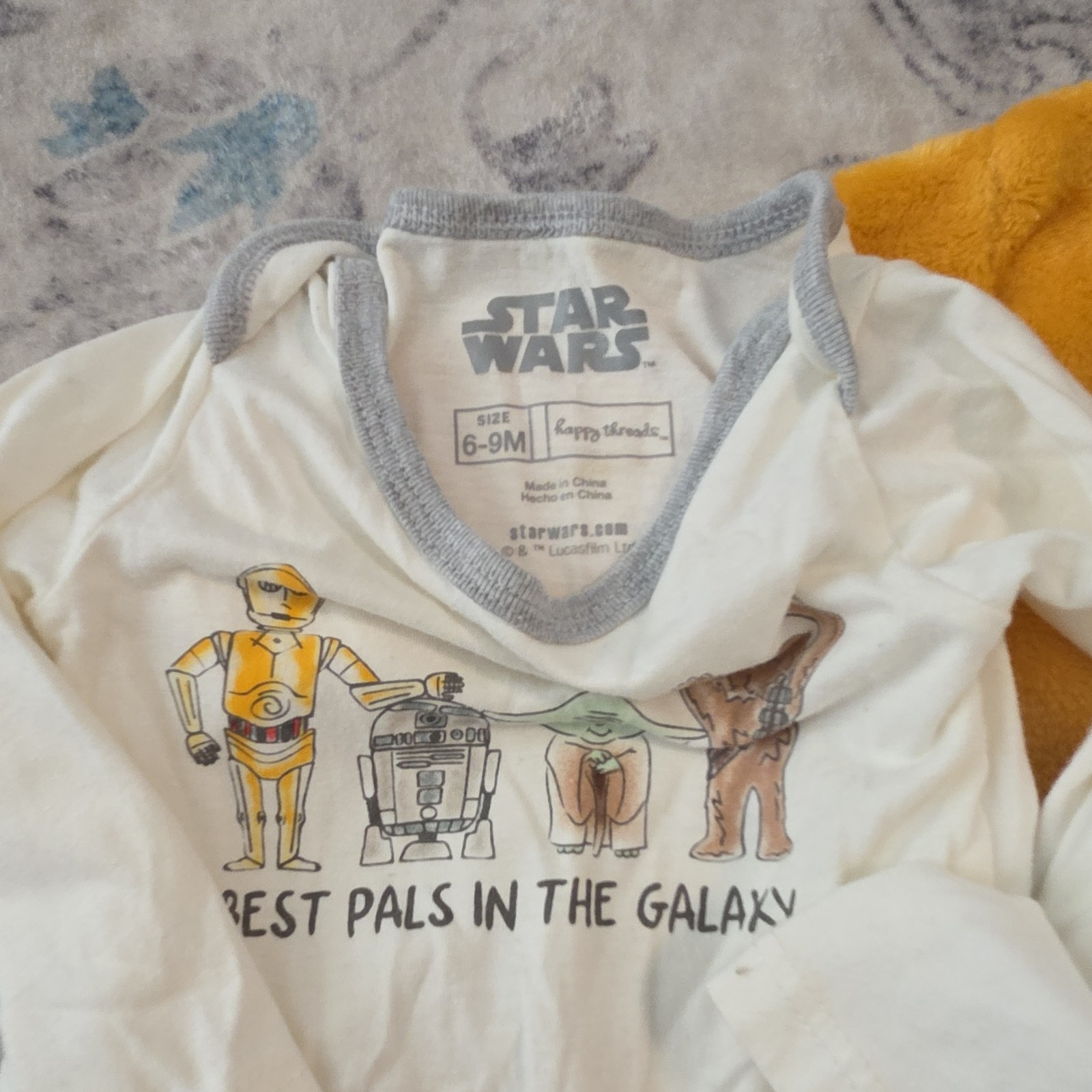 Star Wars Baby 6-9 Months 5 Piece Outfit Set Grogu C-3PO R2-D2 Chewbacca