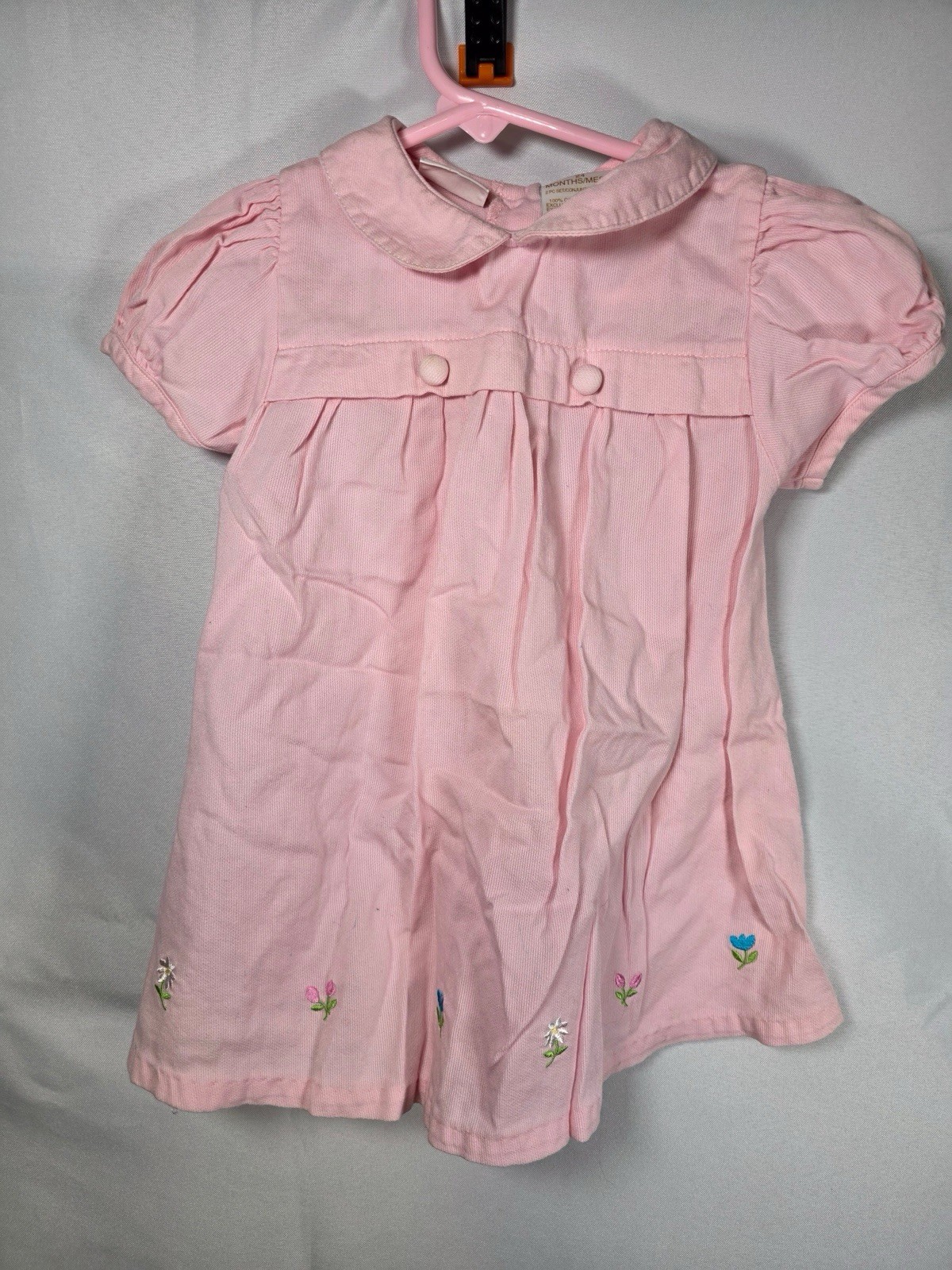 Okie Dokie Pink Floral Outfit Size 24 Months 100% Cotton RN 93677