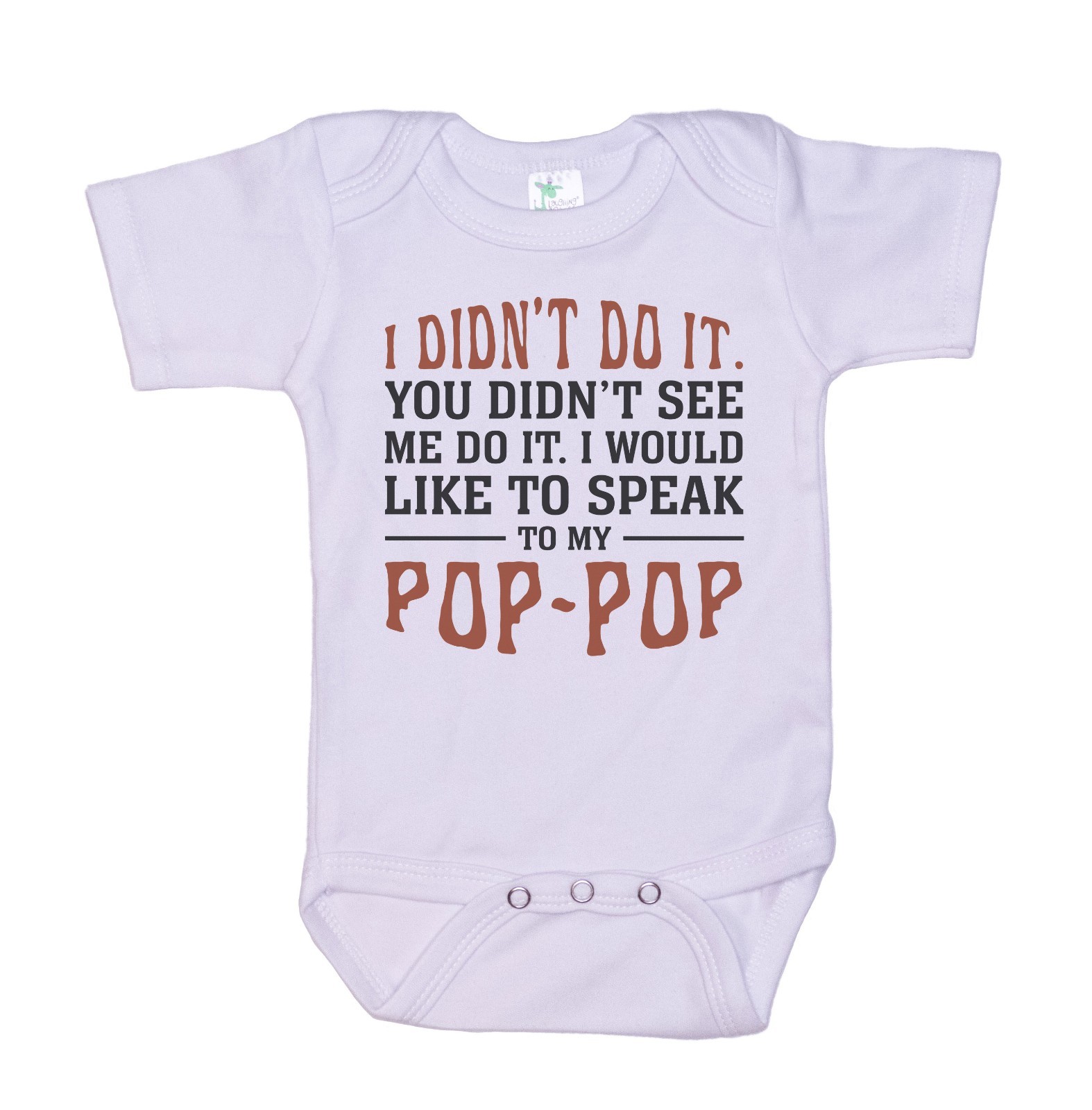 Speak To My Pop Pop, Funny Baby Bodysuit, Grand Baby Outfit, Grandpa Romper