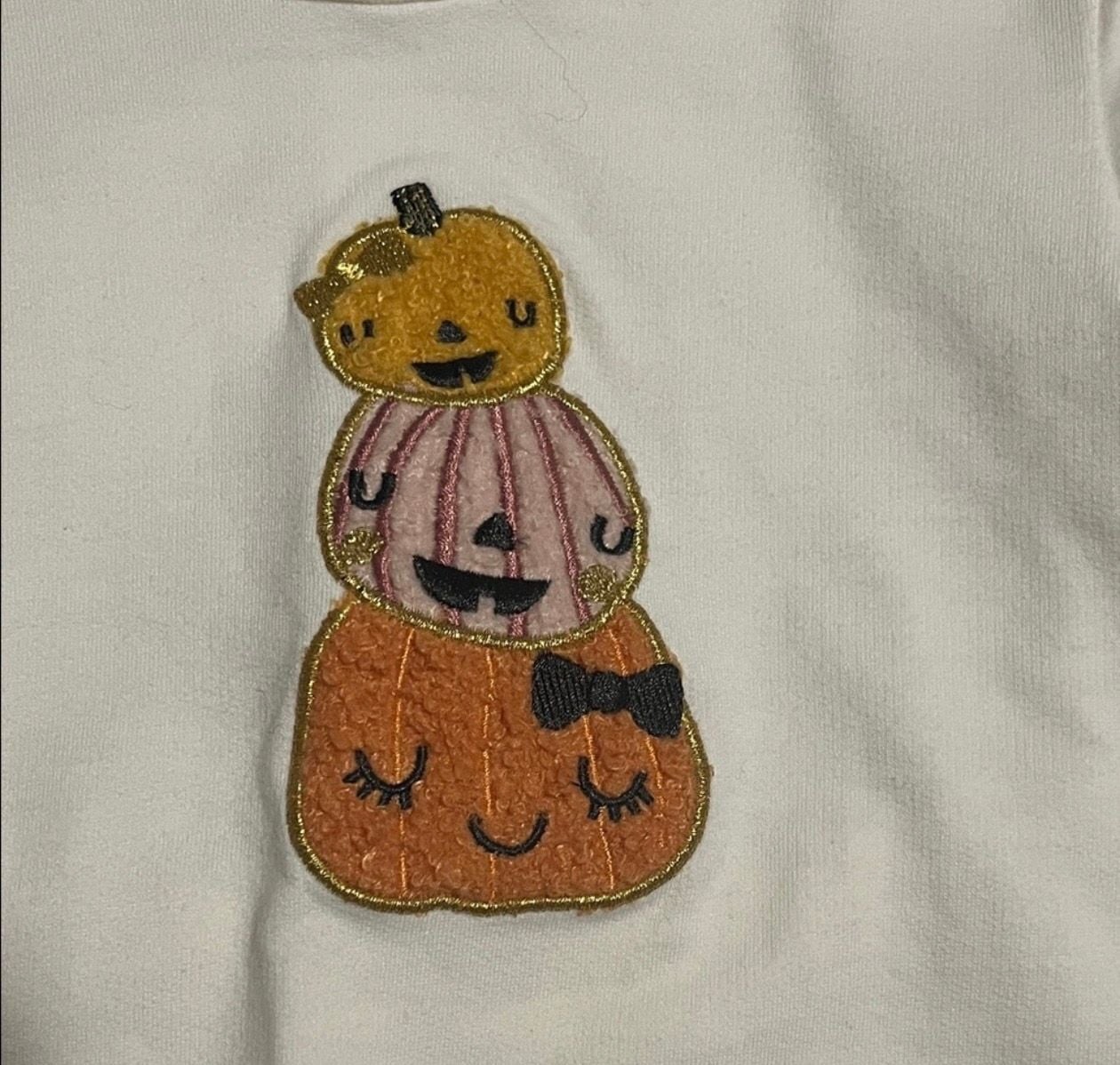 Chickpea Toddler Girls Pumpkin Stack Applique 2 piece set