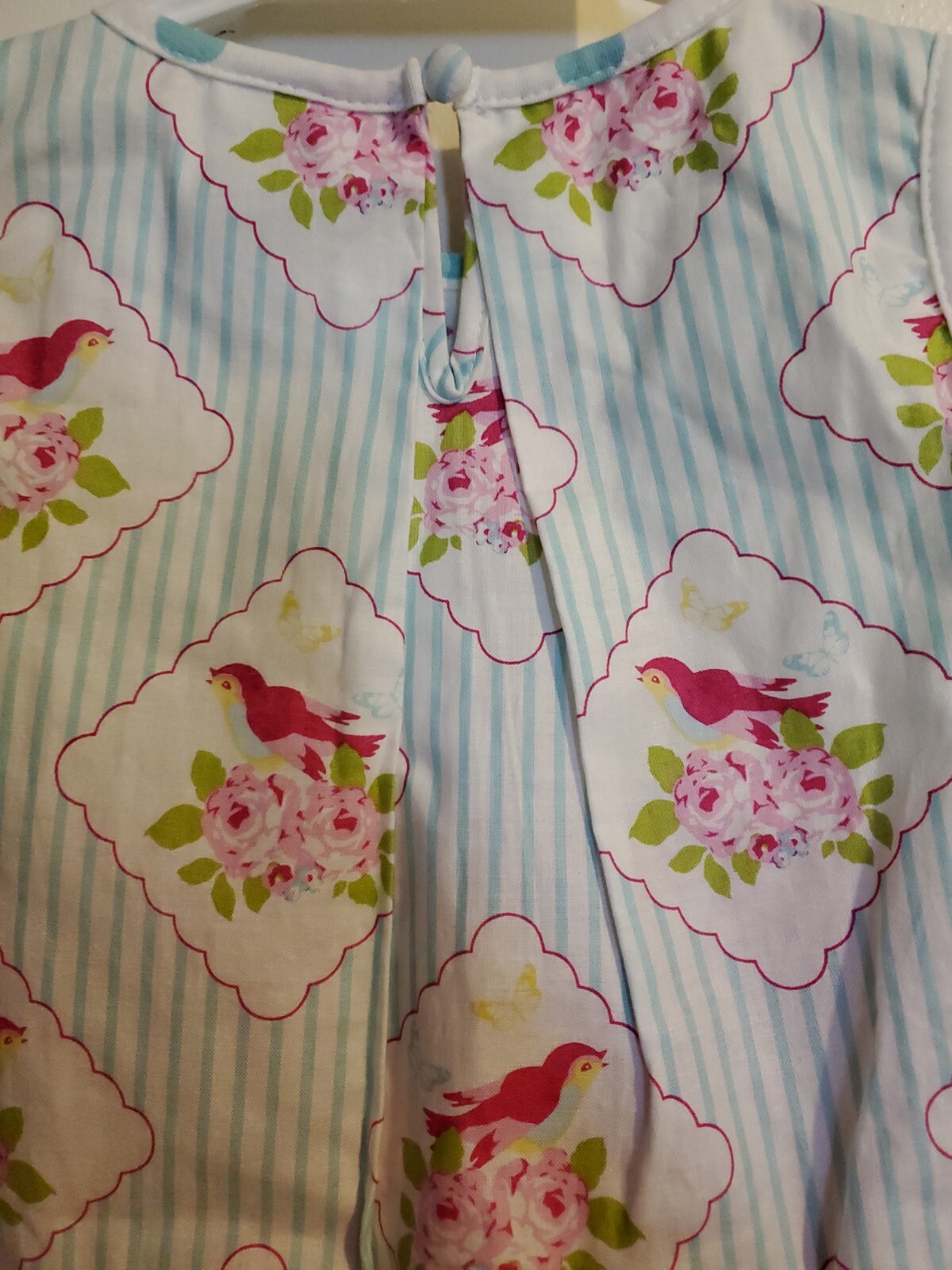 Peaches ‘n Cream 2 piece Outfit 3t NWT Birds Roses Summer