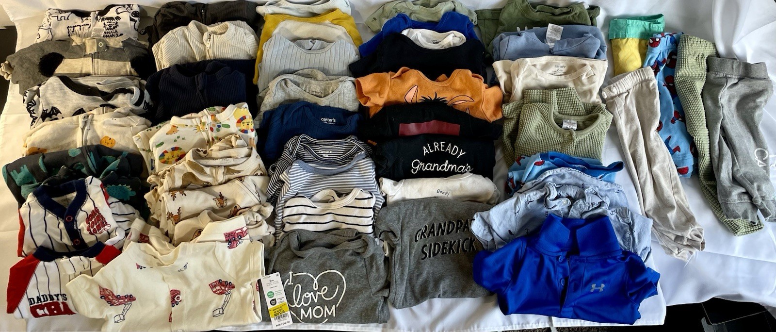 Baby Boy Clothes Lot 6-12 Months Lot Of 44 Pieces