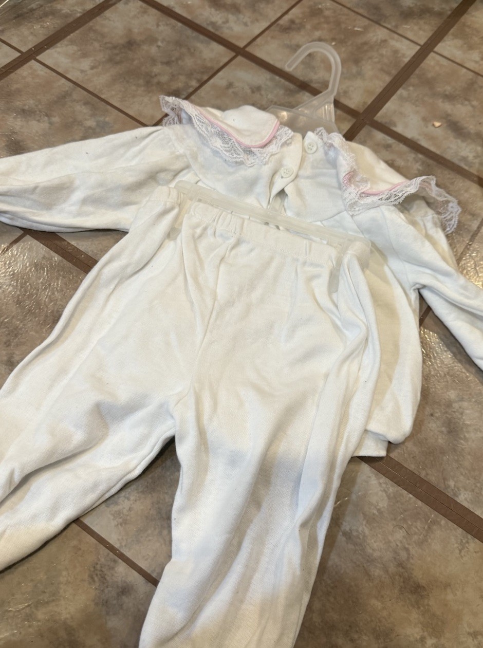 Vintage Little By Little Brand New On Hanger Baby Girl’s Outfit