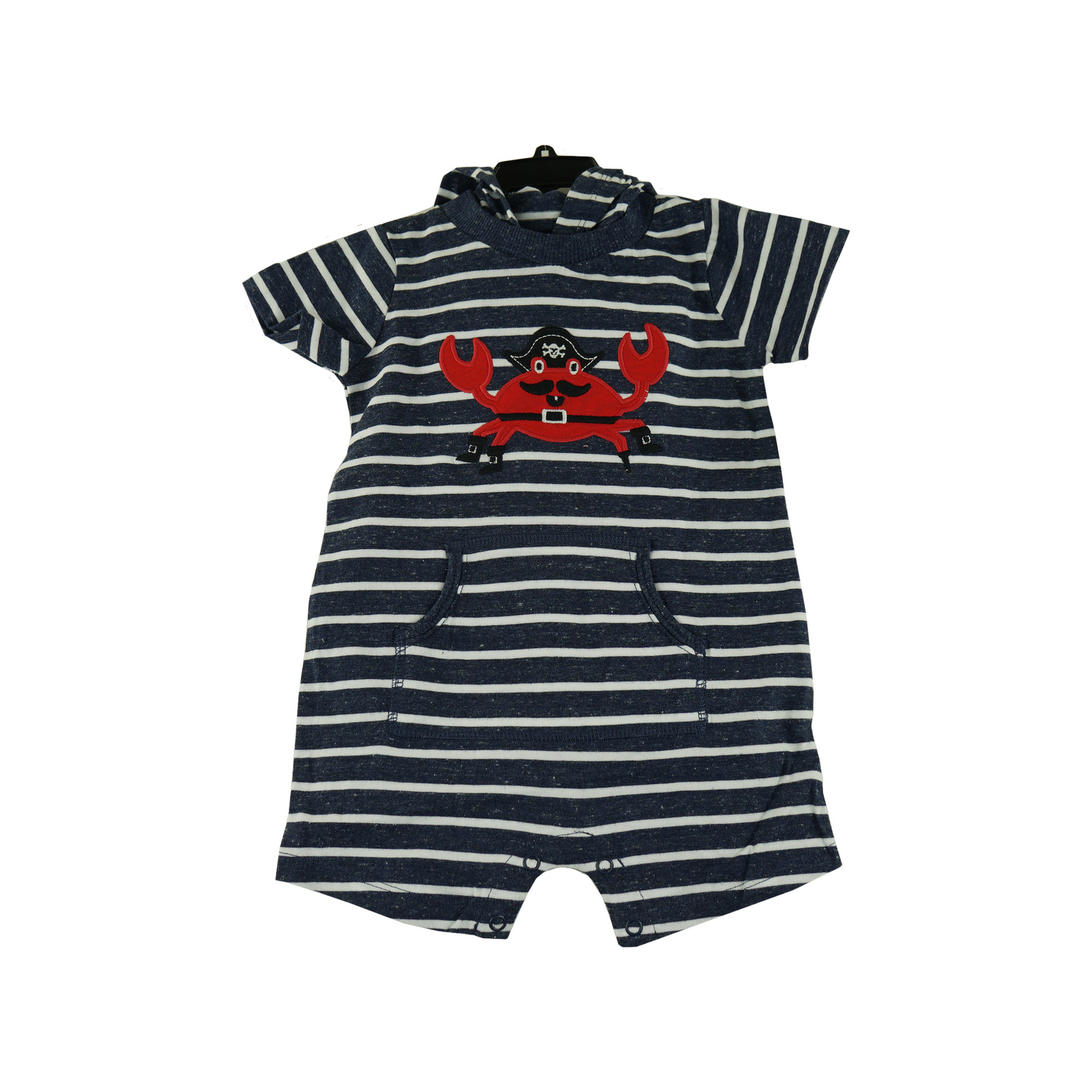 Carter’s Baby Boy Short Sleeve Romper 2 Pack, size 12M, Crab / Car Print