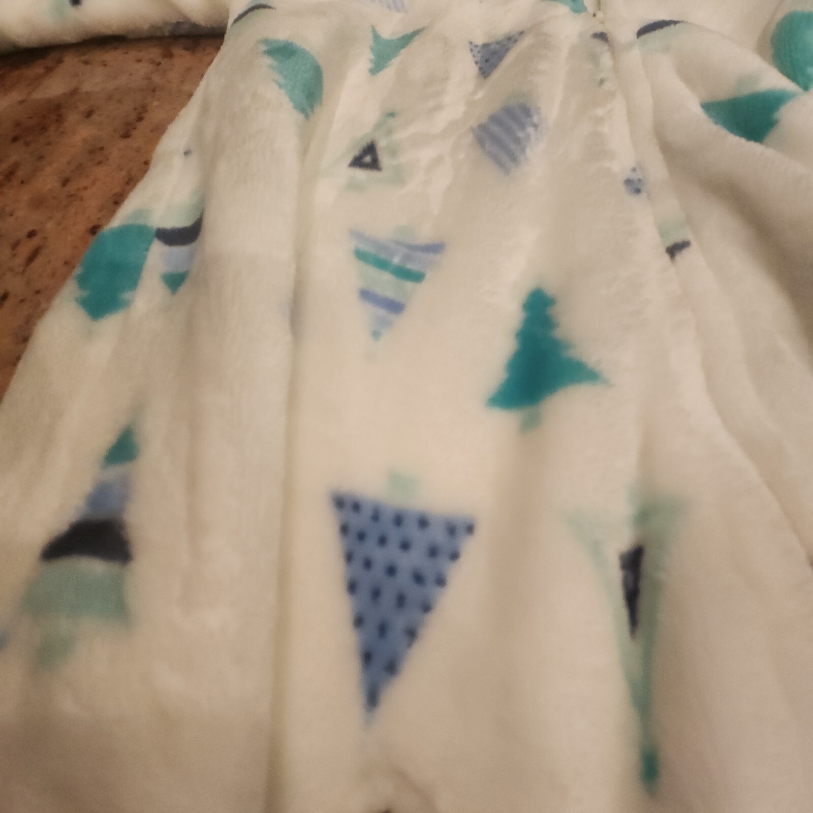 NWT Little Beginnings Tree Print Plush Bunting Pram 6-9M Unisex Hooded
