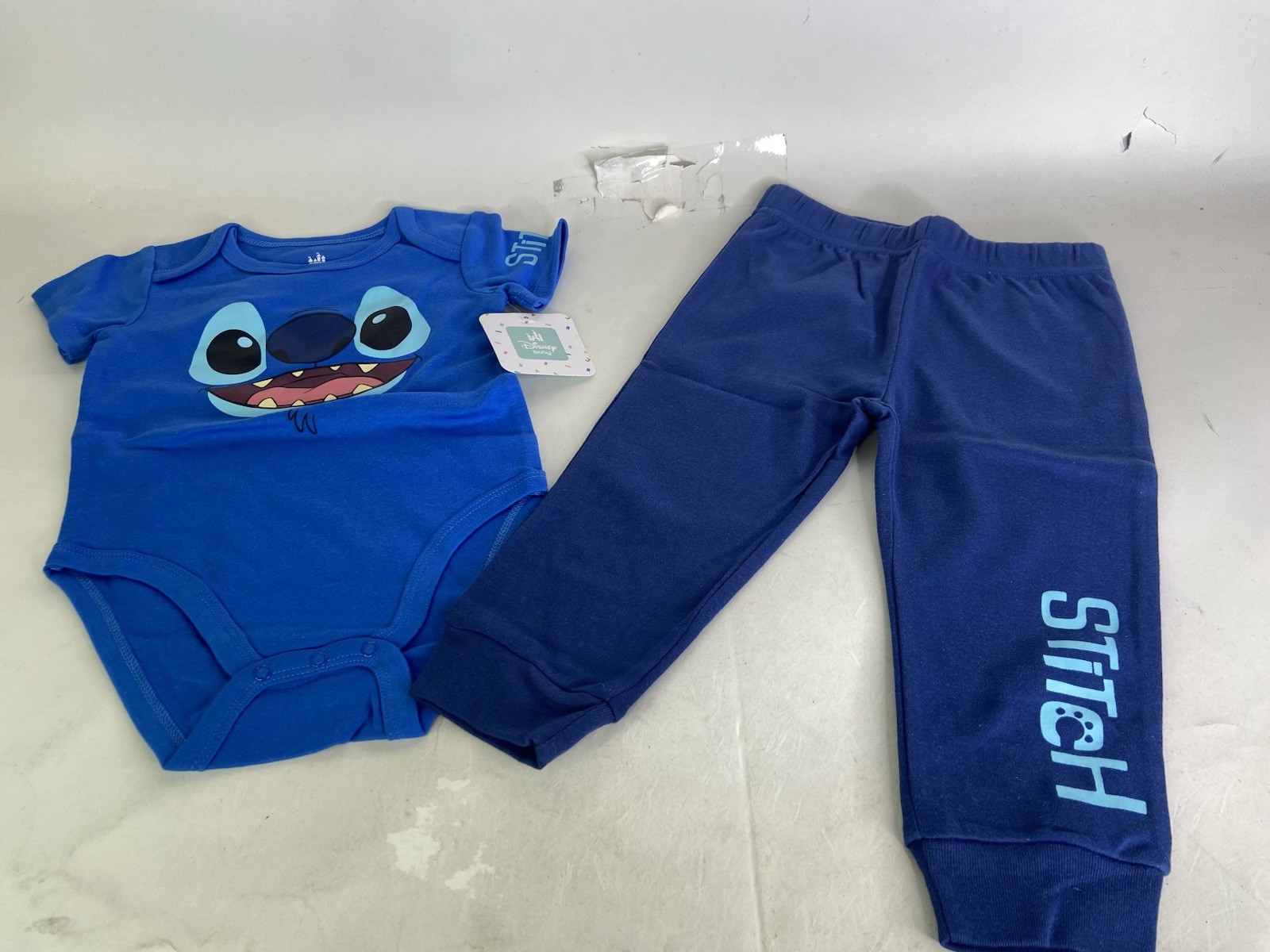 Disney Lilo and Stitch 2 Piece Bodysuit Pants Set Outfit Baby Boys 24 Months