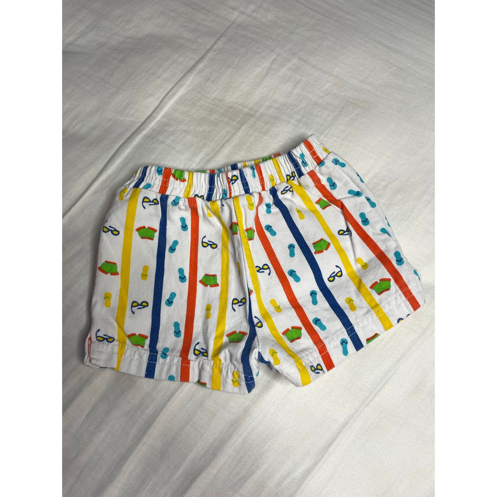 Vintage 2 Pc McKids Outfit Summer Shorts Matching Set Size 3-6mo