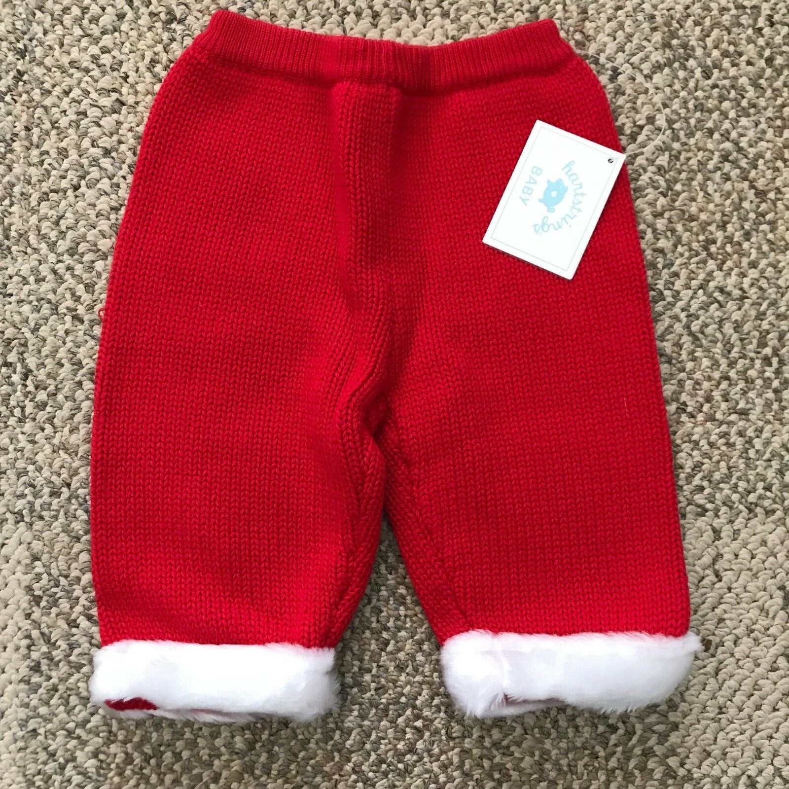 Heartstrings Sweater Pants Santa Claus Outfit Set Infant Baby Size 9 Months
