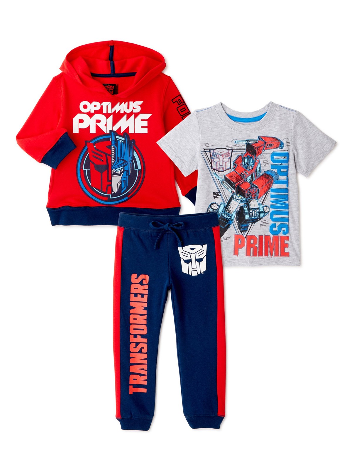 Transformers Toddler Boy Hoodie Sweatshirt, Graphic T-Shirt & Jogger Pants…