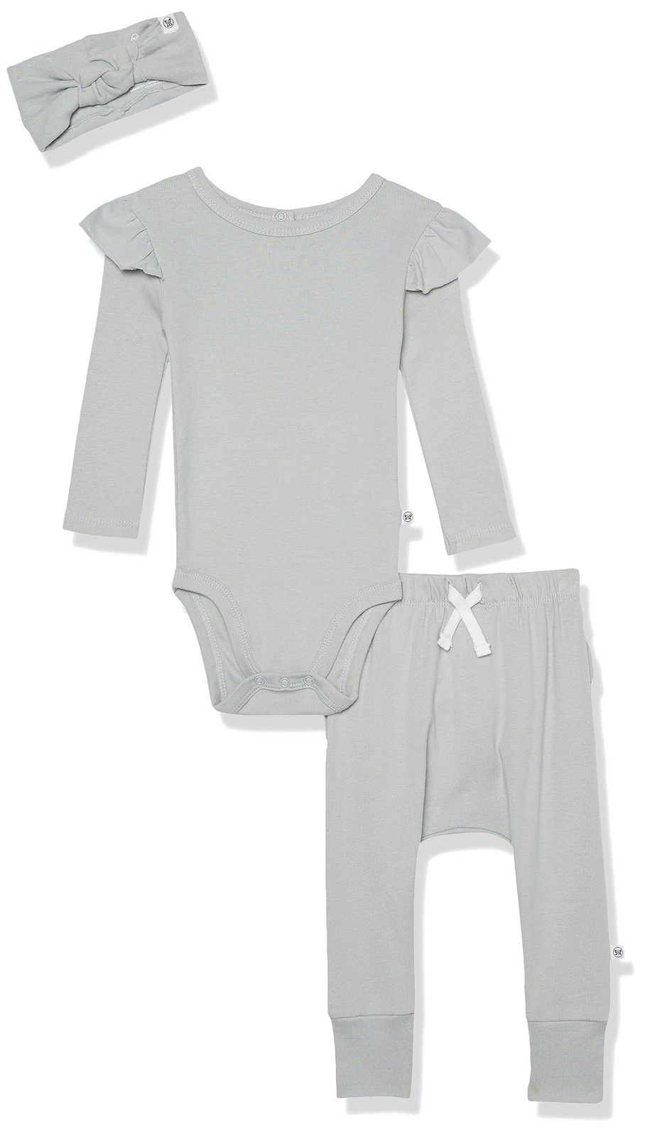 HonestBaby Fashion Outfit Sets Tops and Bottoms 100% 18 Months, Gray (3-pack)
