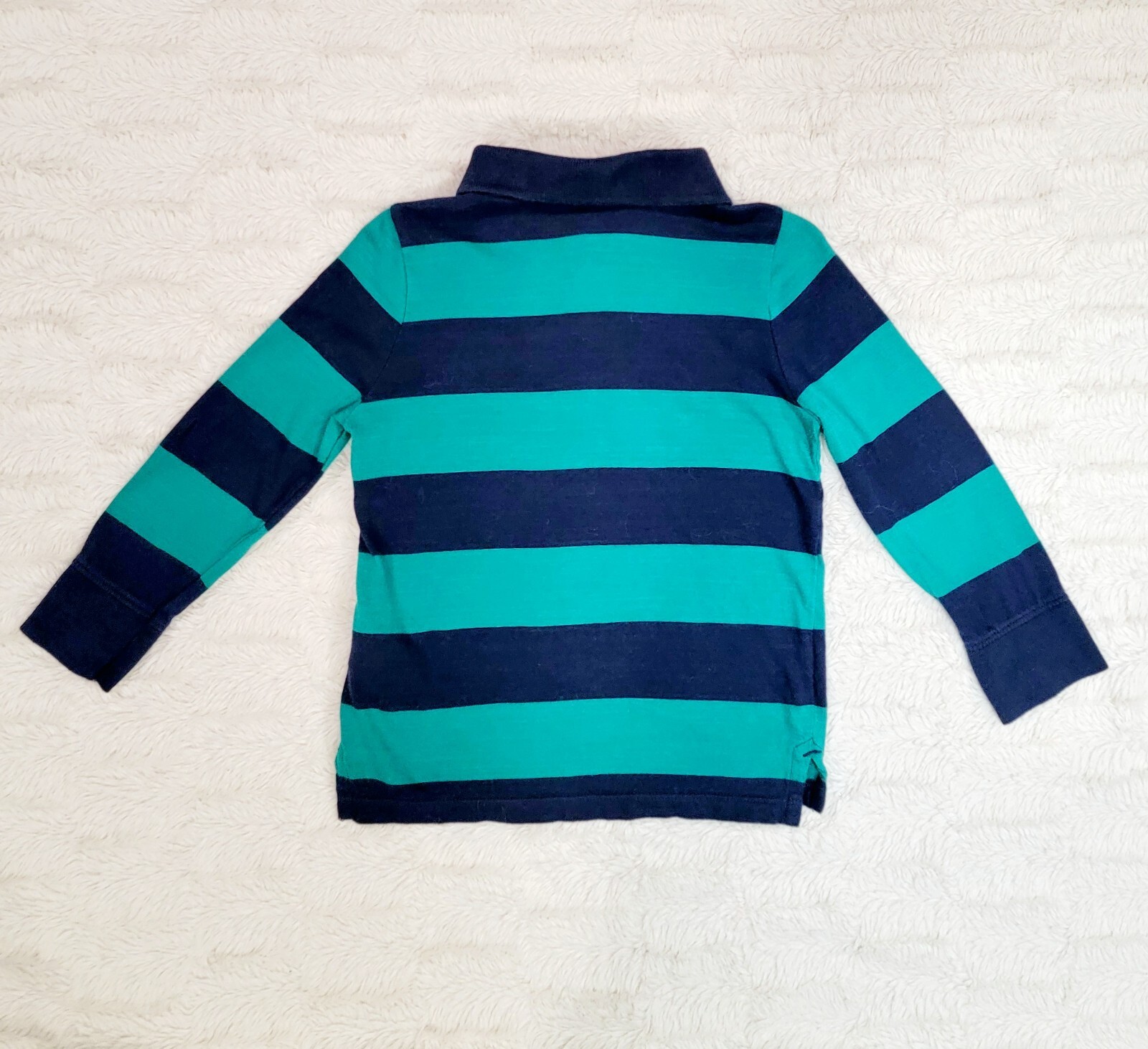Old Navy Boy 2T Outfit Bundle, Straight Dark Wash Jeans, Rugby Top, Shark Print