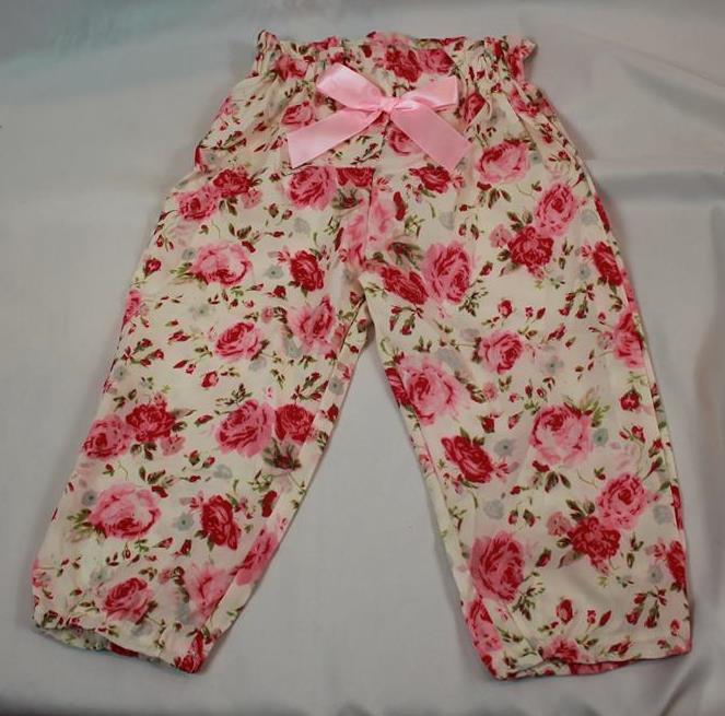 NIP Baby Girls 3Pc Set 2T Long Sleeve One Piece Top Floral Pants and Headband Pr