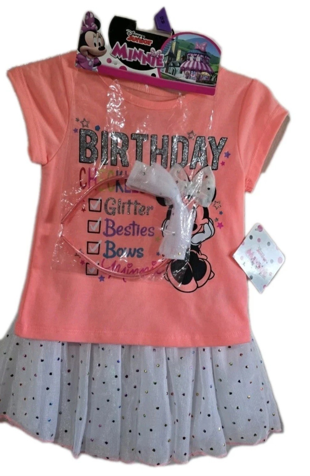 12M Baby Girl Lot K32 Birthday Outfit (NWT) & 2 Special Occassion Dresses 12 Mth