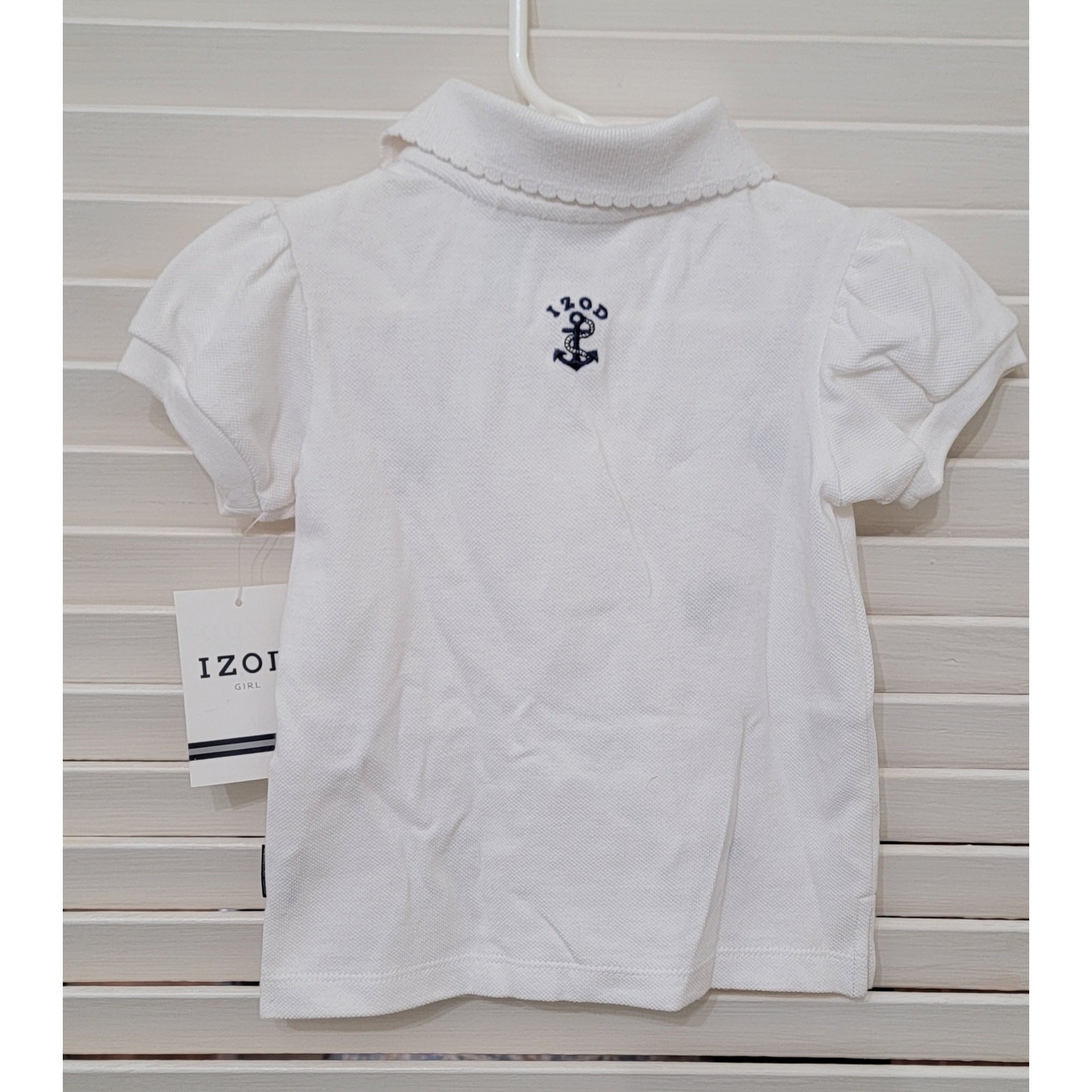 Embroidered Anchor-print IZOD baby girl’s two-piece set 3T NWT