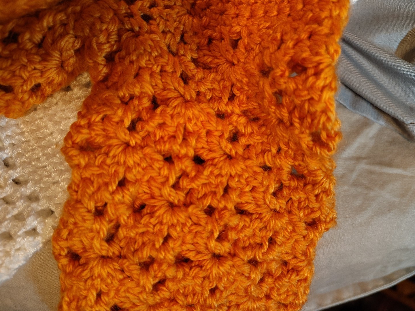 Fall Pumpkin Color Handmade Crochet Baby Jacket Set- Accents Easily Removed