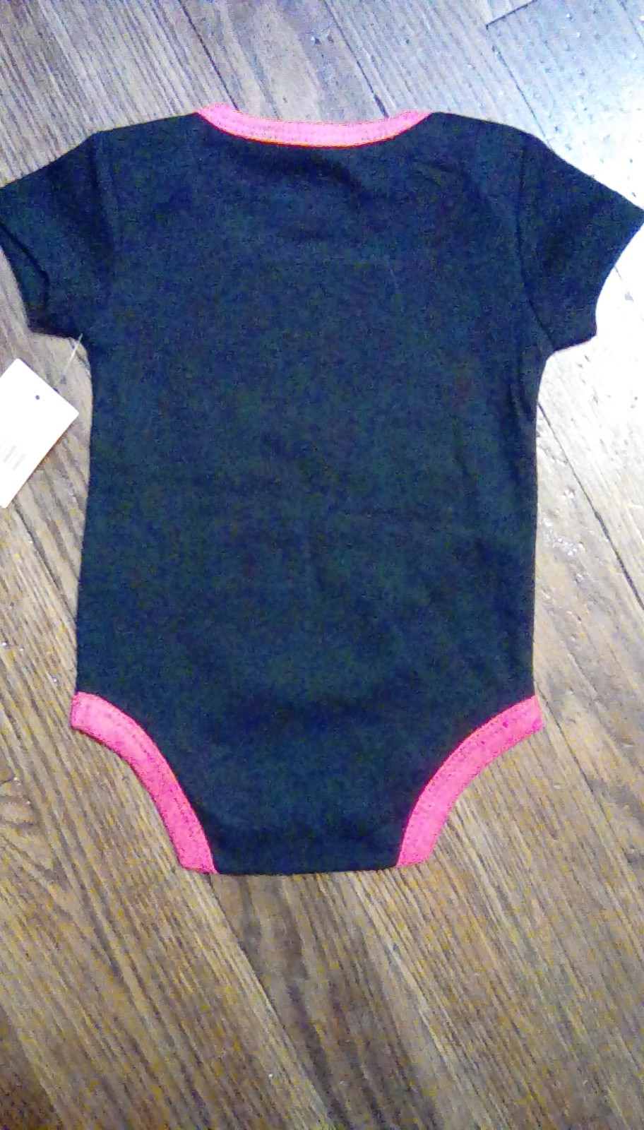 Kidgets Girls Size 0-3 Month 1 Piece Outfit Pink Black NWT (Bin*J)