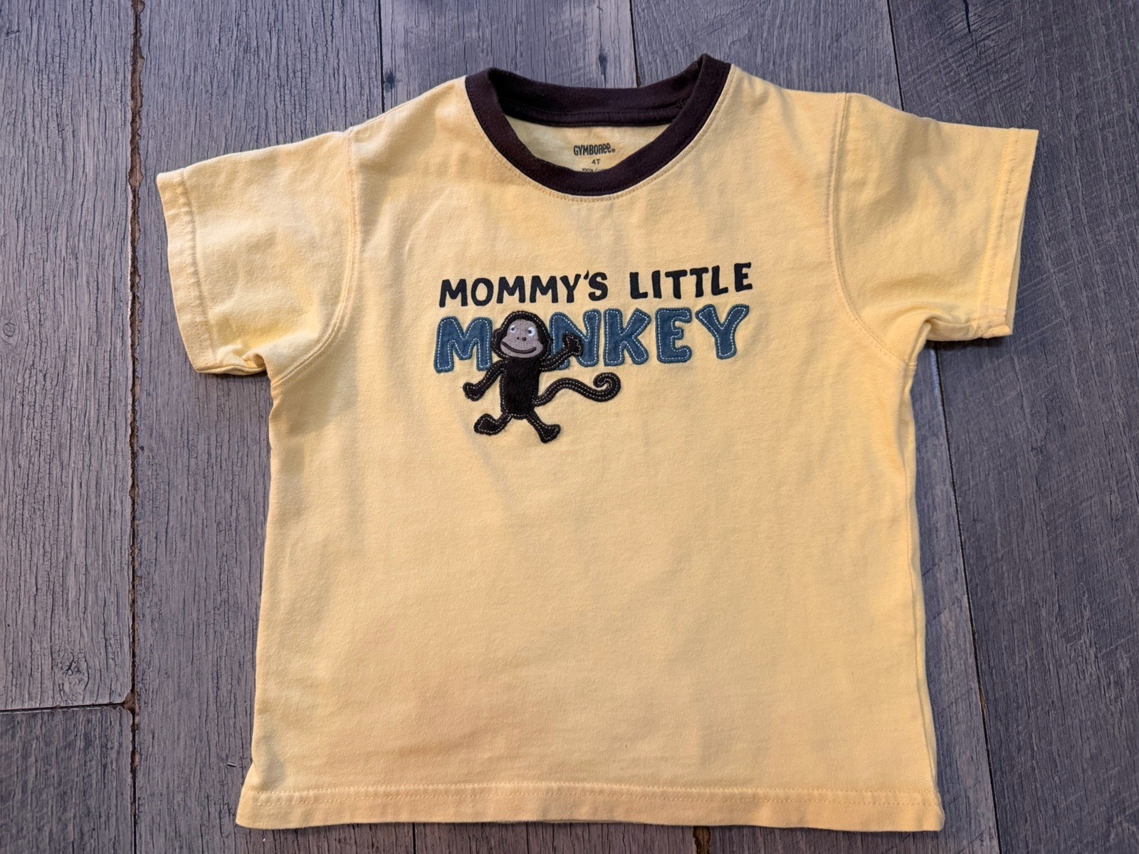 Gymboree King of the Jungle Mommy’s Little Monkey short set boys 4T