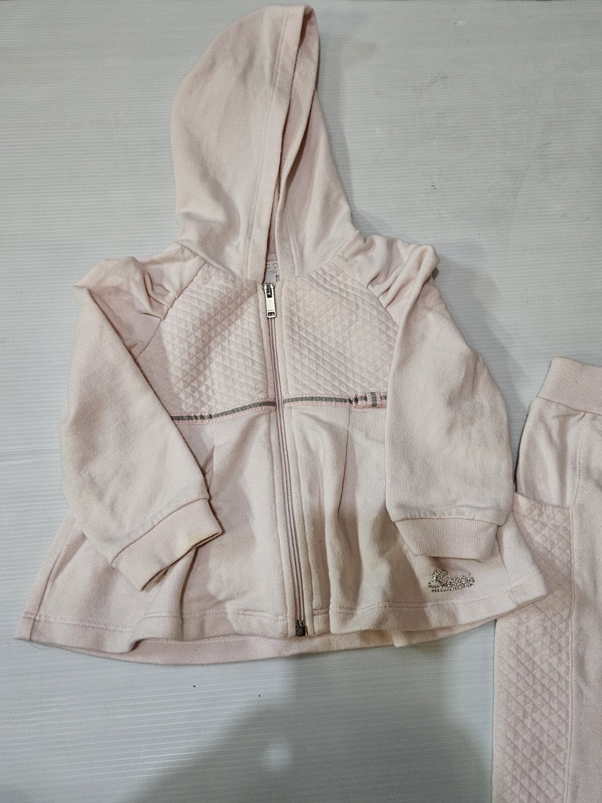 GUCCI Baby Jackt Top & Pants 2 pcs. Suit 6-9M Pale Pink ~ Great Condition