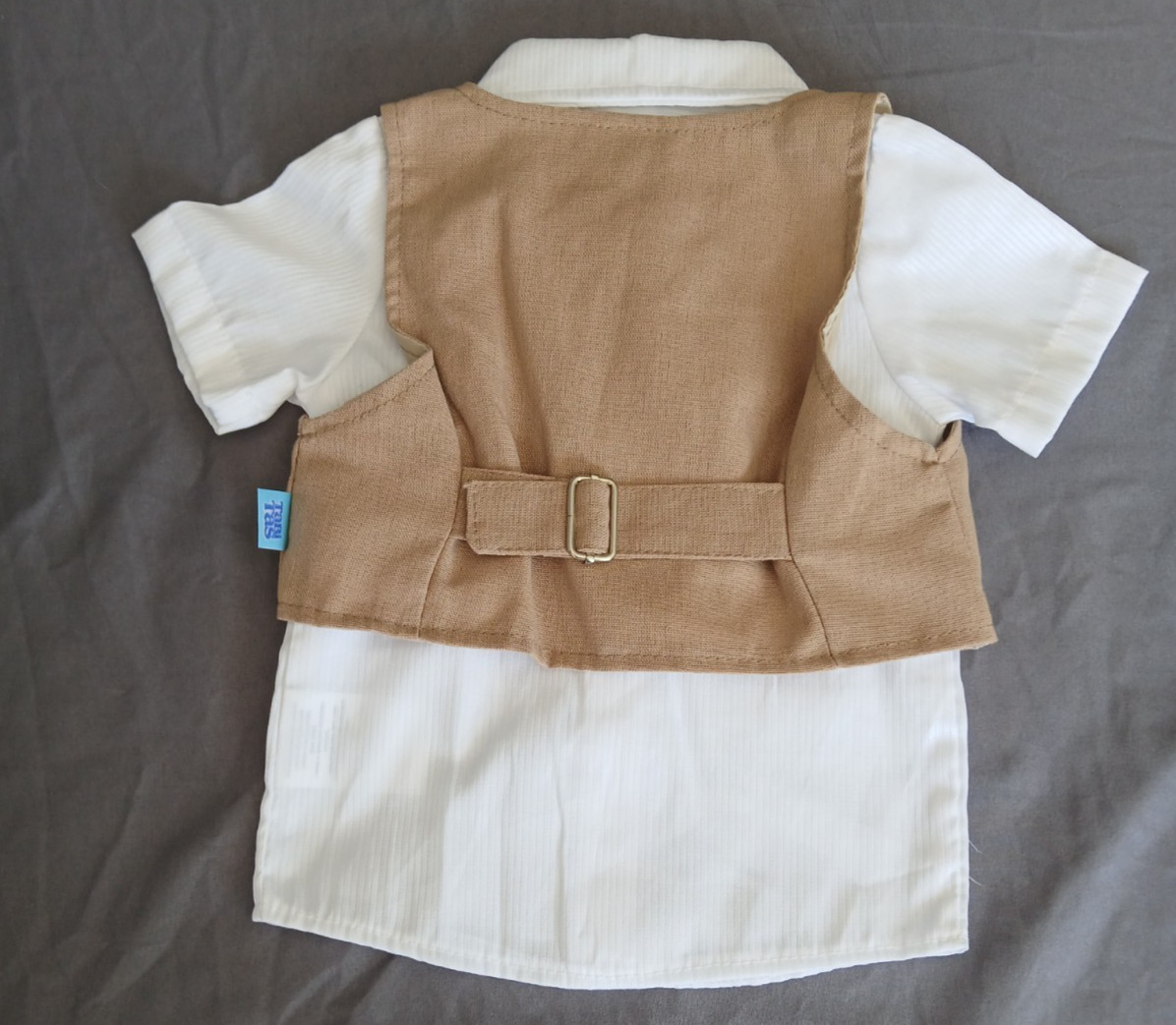 Tabi Tas Baby Boy Outfit 3M Button Up Shirt w/ Vest Dressy Formal NWT