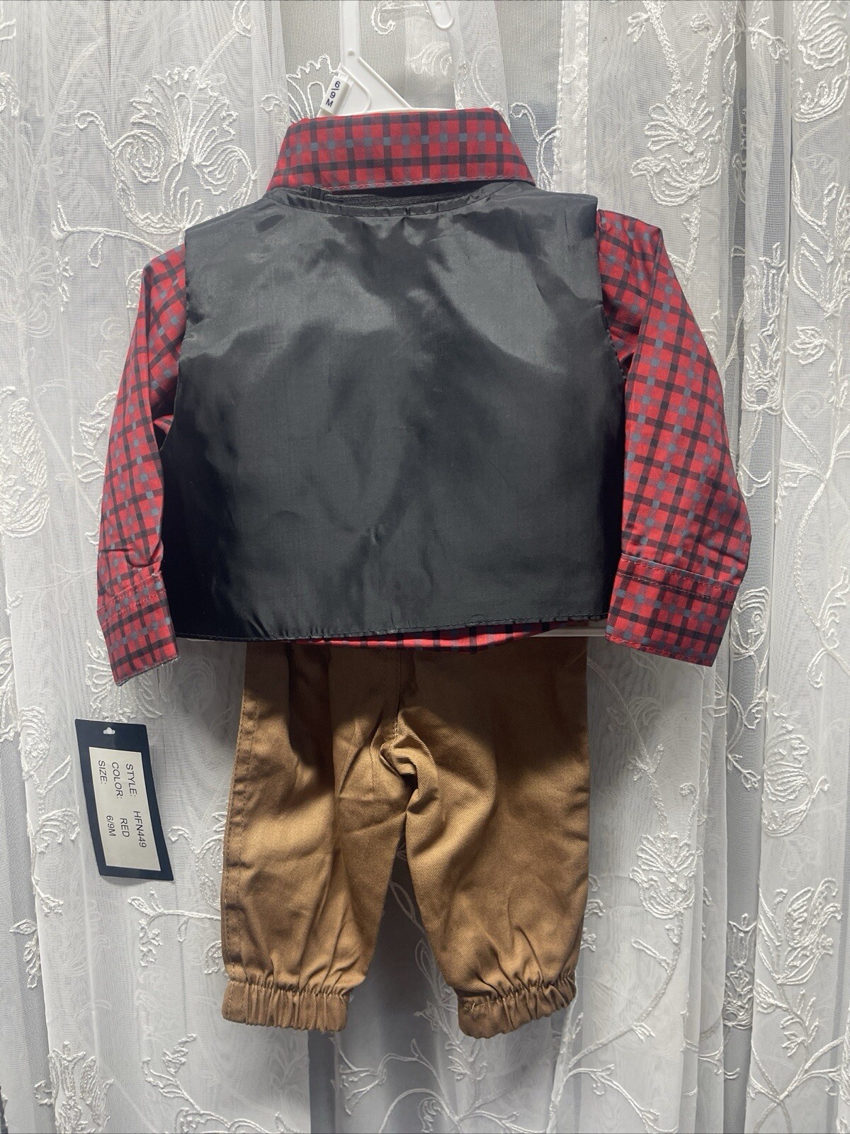Infant Boys 6/9 Months Happy Fella 3 Piece Set-New with Tags! SKU A104