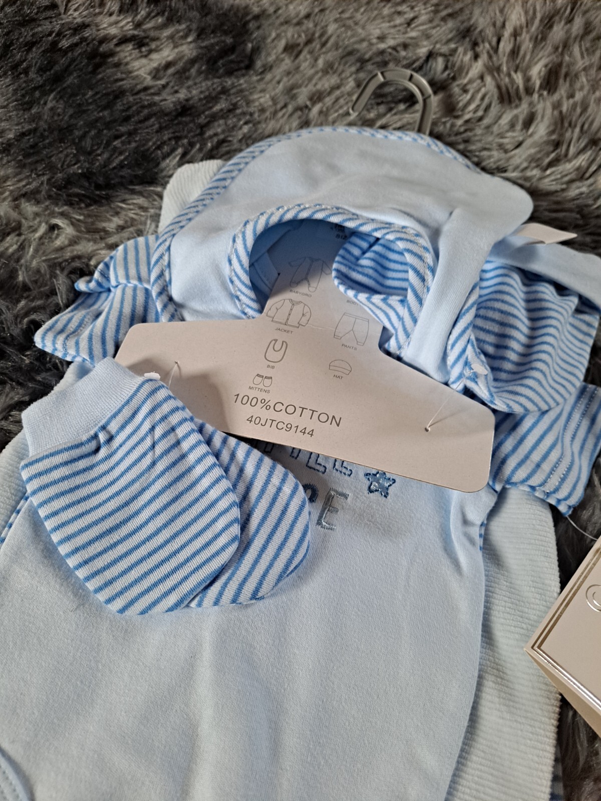 Just Too Cute 7 Piece Set Age 0-3 Months Little Prince Blue BNWT