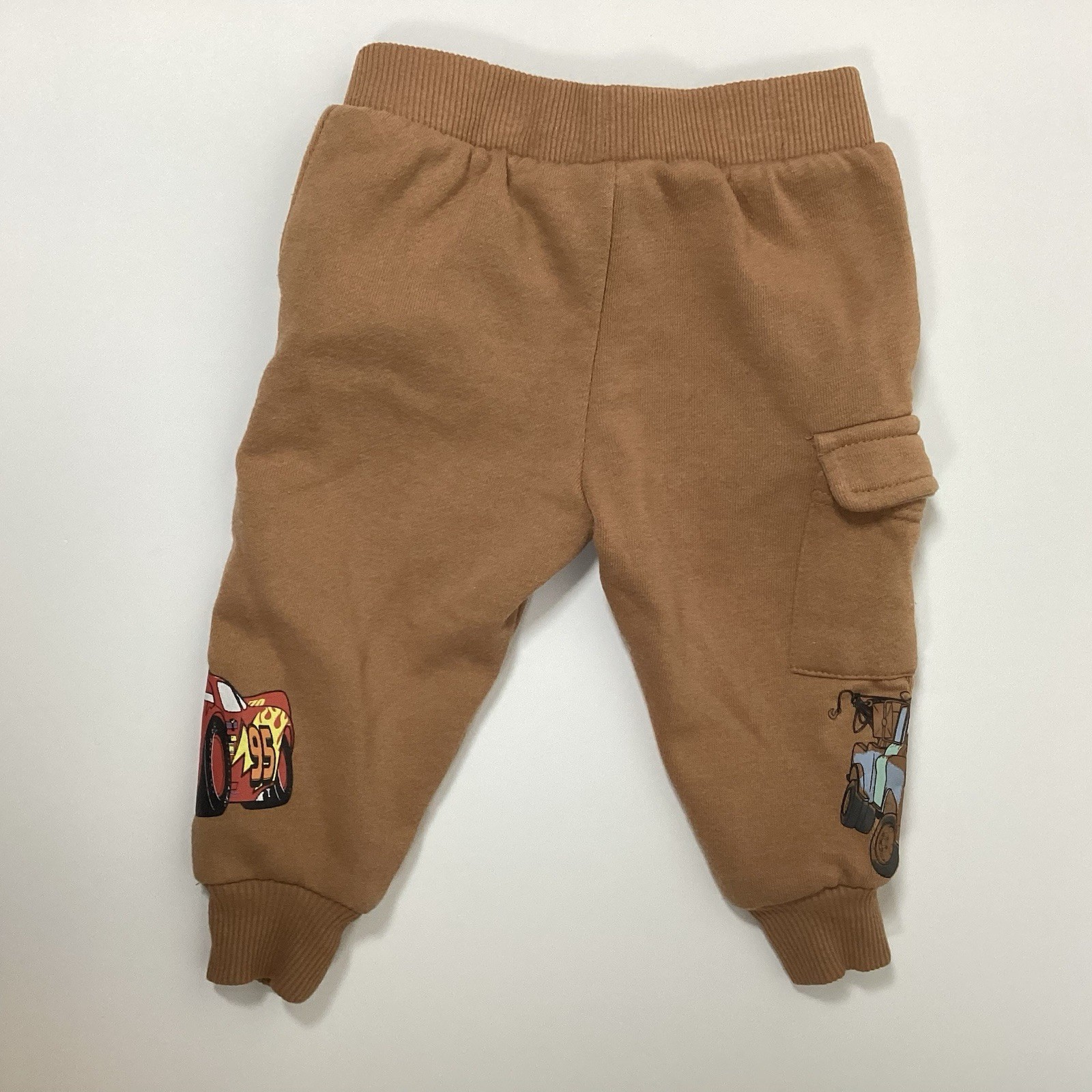 Disney Pixar Infant’s 12M Cars Lightning McQueen Tow Mater Brown Sweatsuit Set