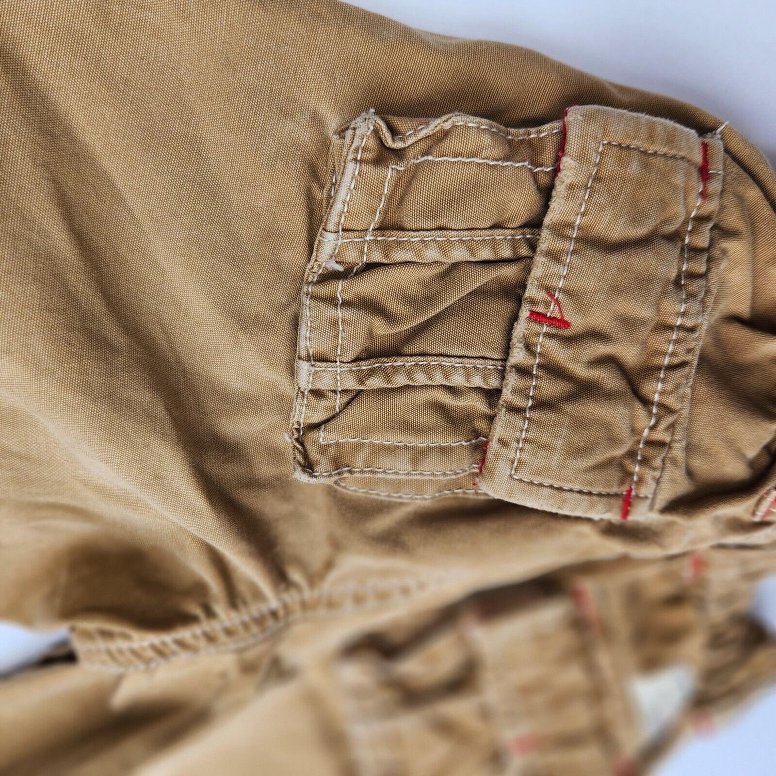 Baby Gap Boy’s 6-12m Outfit White Top Khaki Brown Cargo Pants Safari 2 Piece Set