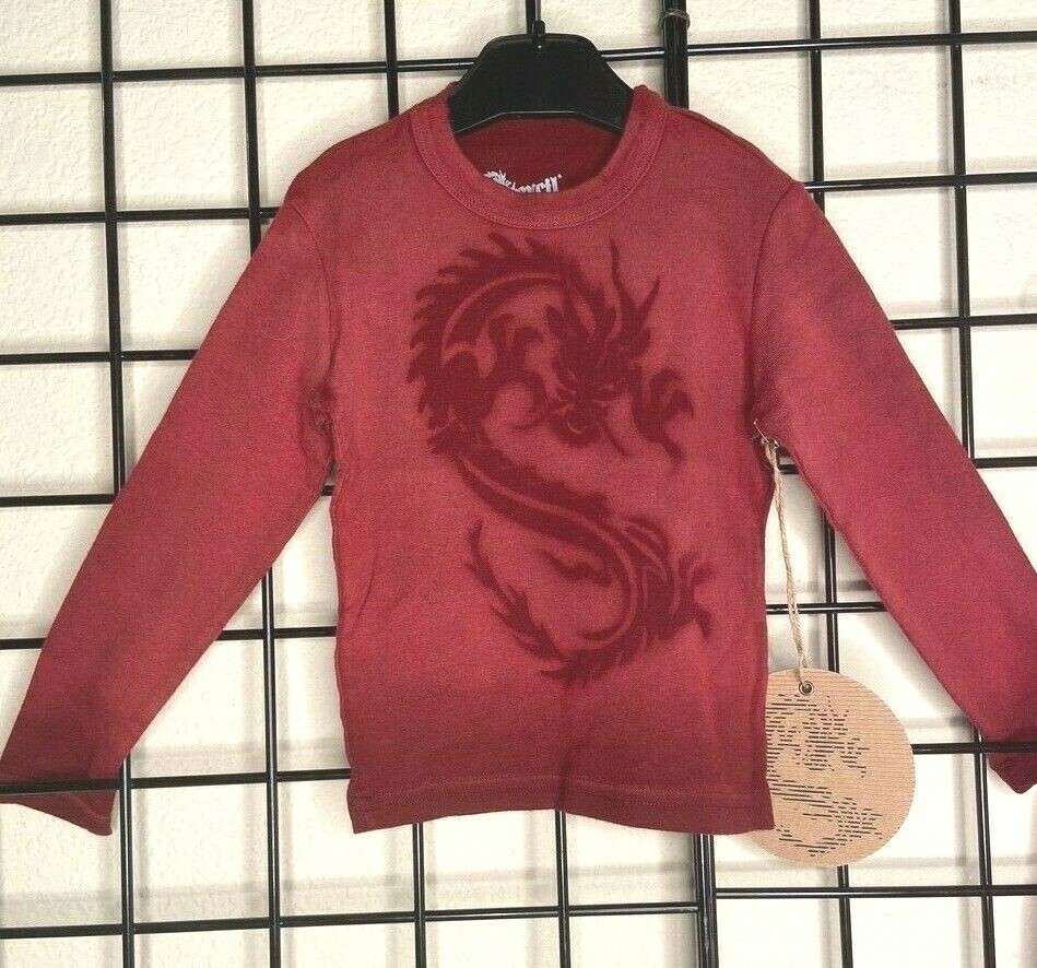 NWT NEW 2PC SET Burgundy/Blood Red Gradient 100% Cotton by Stencil Kids 2Y(2/3Y)