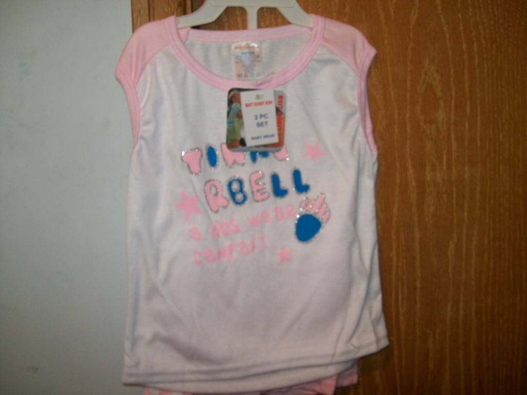 WCK 6 Months Tink R Bell A Kids Wear Compaky pink sleeveless summer everyday