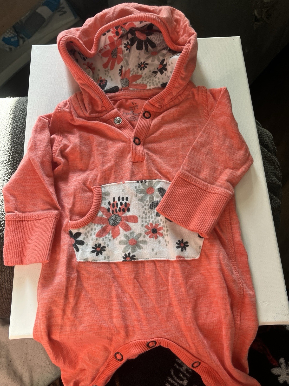 Baby Starters Cute Pink 3 Month Old Girls One Piece Outfit Snap On