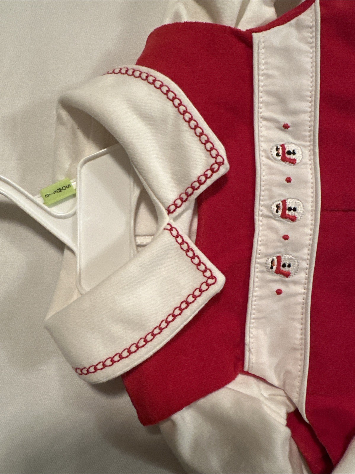 Kitestrings By Hartstrings Baby Boys 2-Pc Jon Jon Xmas Romper Red Velvet 0-3 Mos