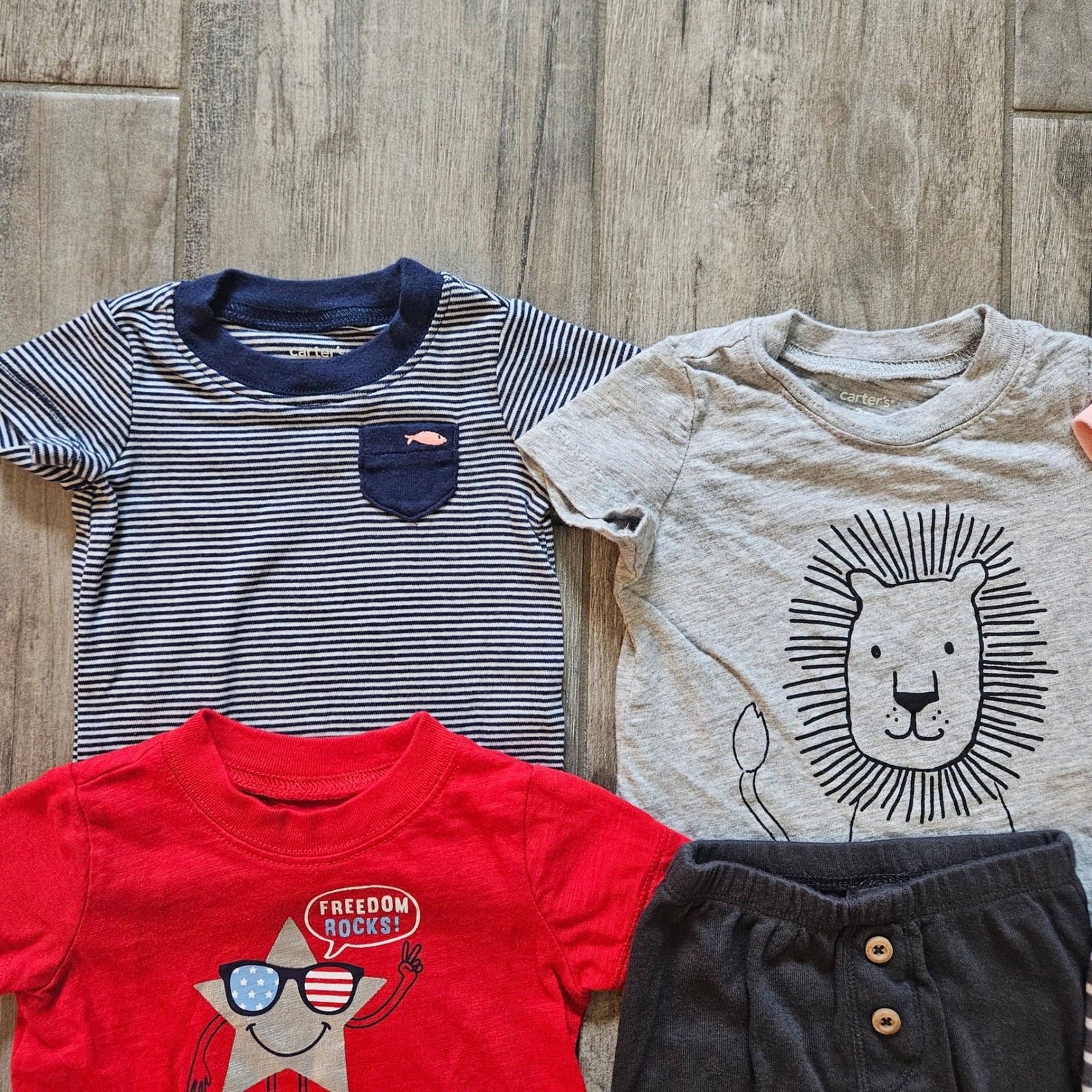 Carter’s Baby Boy Clothes Bundle Size 3 Mo 13pc Shorts Pants Tees Casual Dino